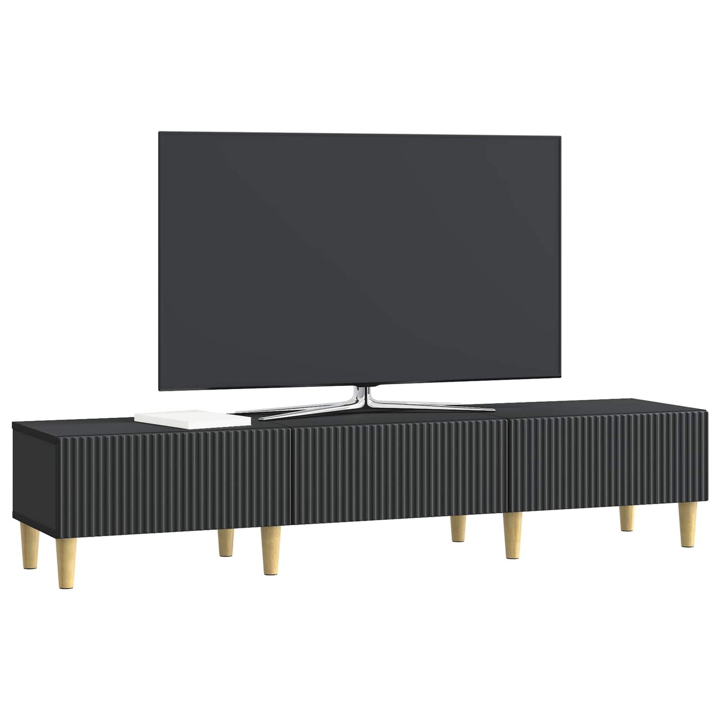 TV-Schränk Schwarz 147 x 34,5 x 30 cm Holzwerkstoff
