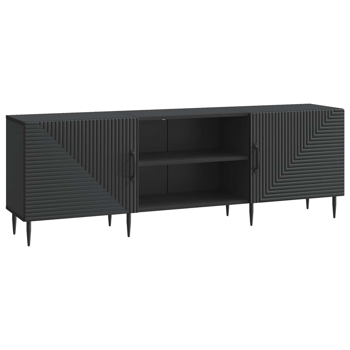 TV-Schränk Schwarz 150 x 31 x 50 cm Holzwerkstoff
