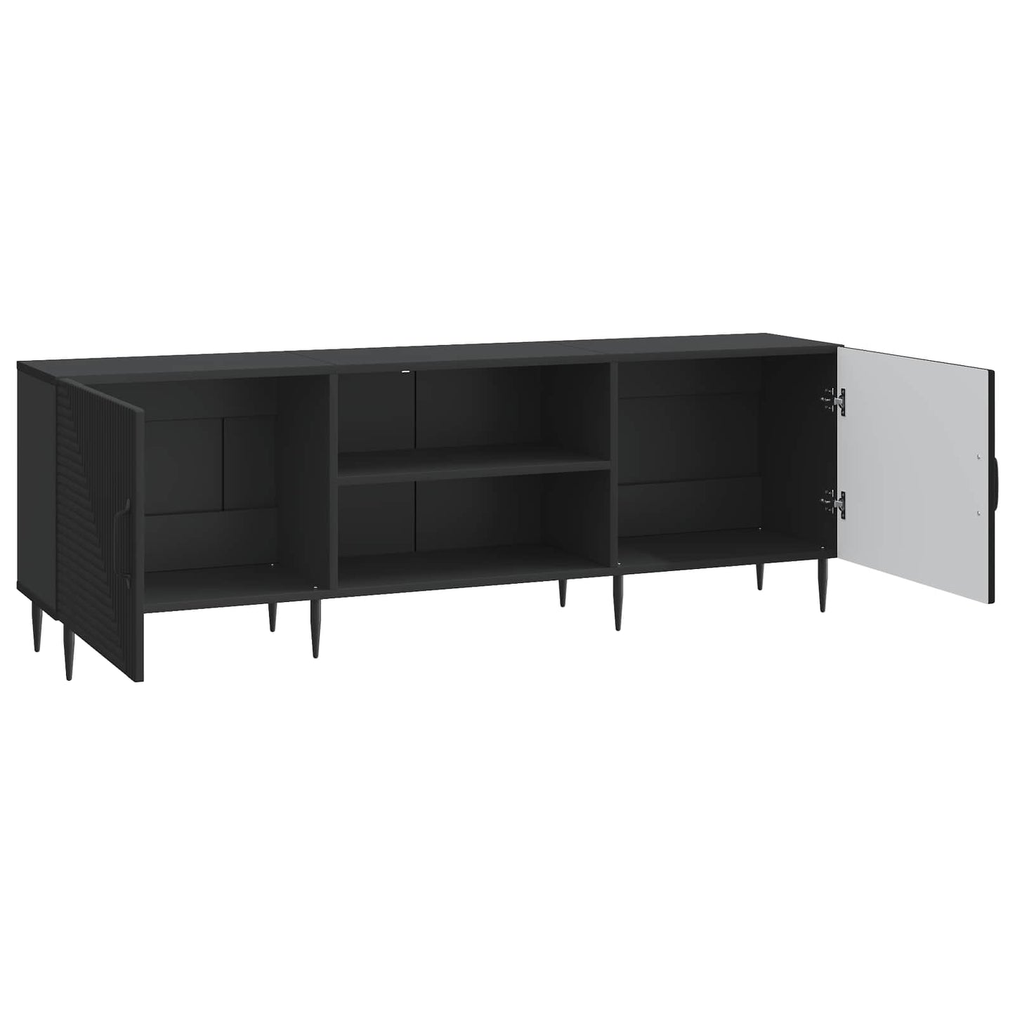 TV-Schränk Schwarz 150 x 31 x 50 cm Holzwerkstoff