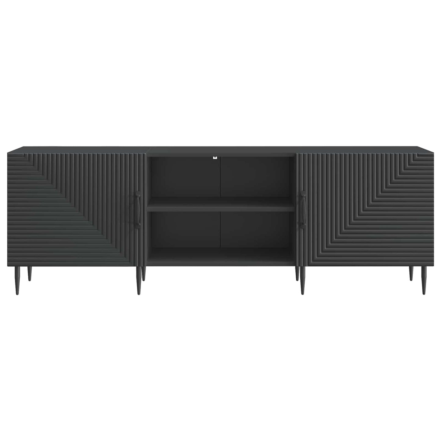 TV-Schränk Schwarz 150 x 31 x 50 cm Holzwerkstoff
