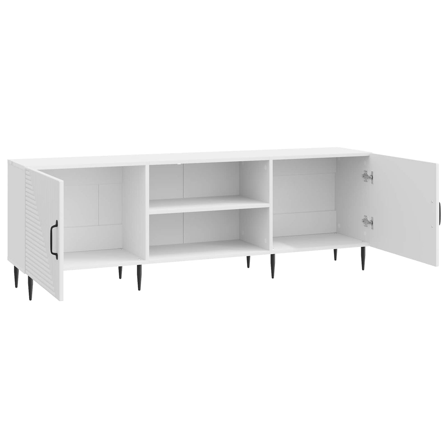 TV-Schränk Hochglanz Weiß 150 x 31 x 50 cm Holzwerkstoff