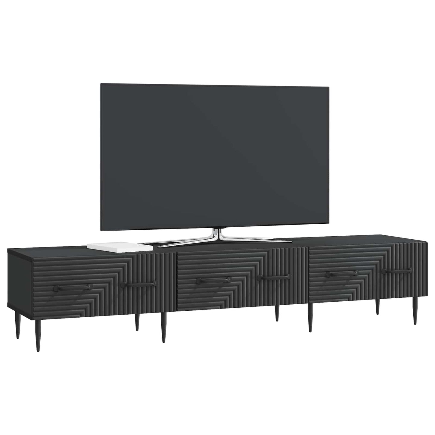 TV-Schränk Schwarz 147 x 34,5 x 30 cm Holzwerkstoff