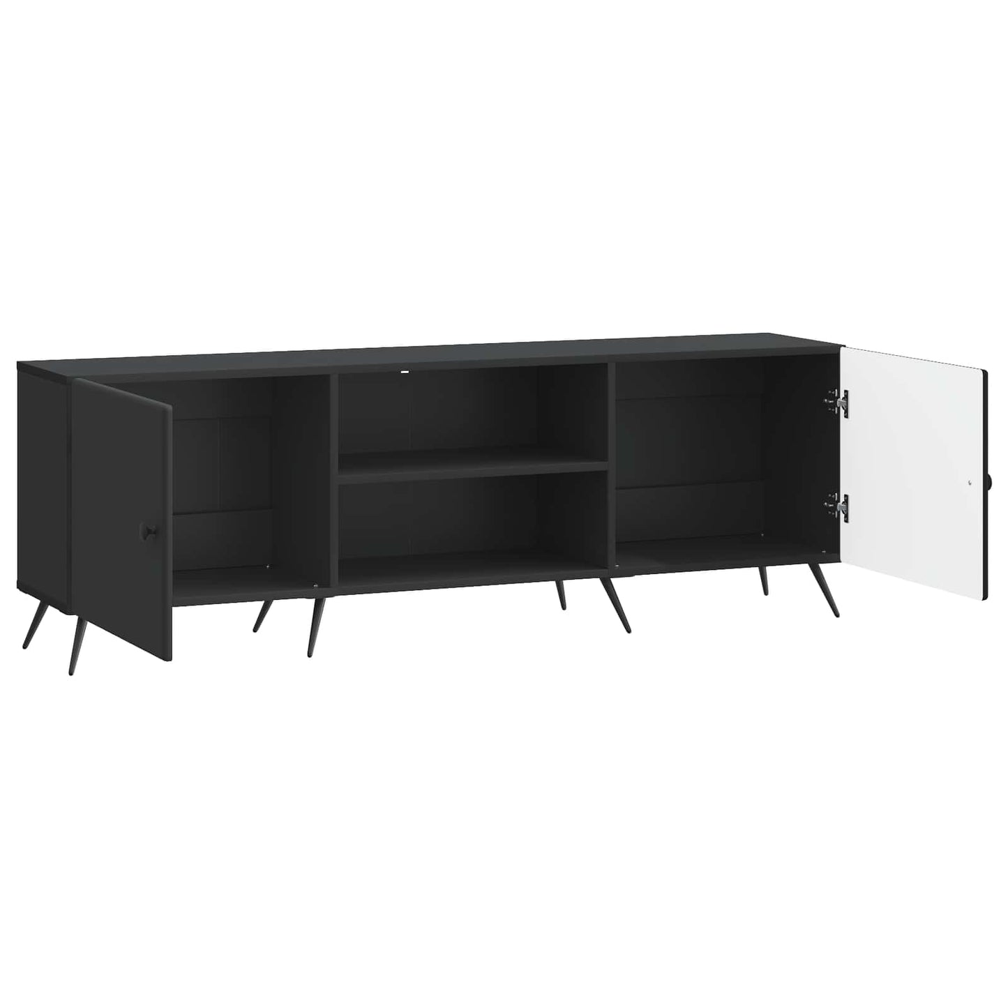TV-Schränk Schwarz 150 x 31 x 50 cm Holzwerkstoff