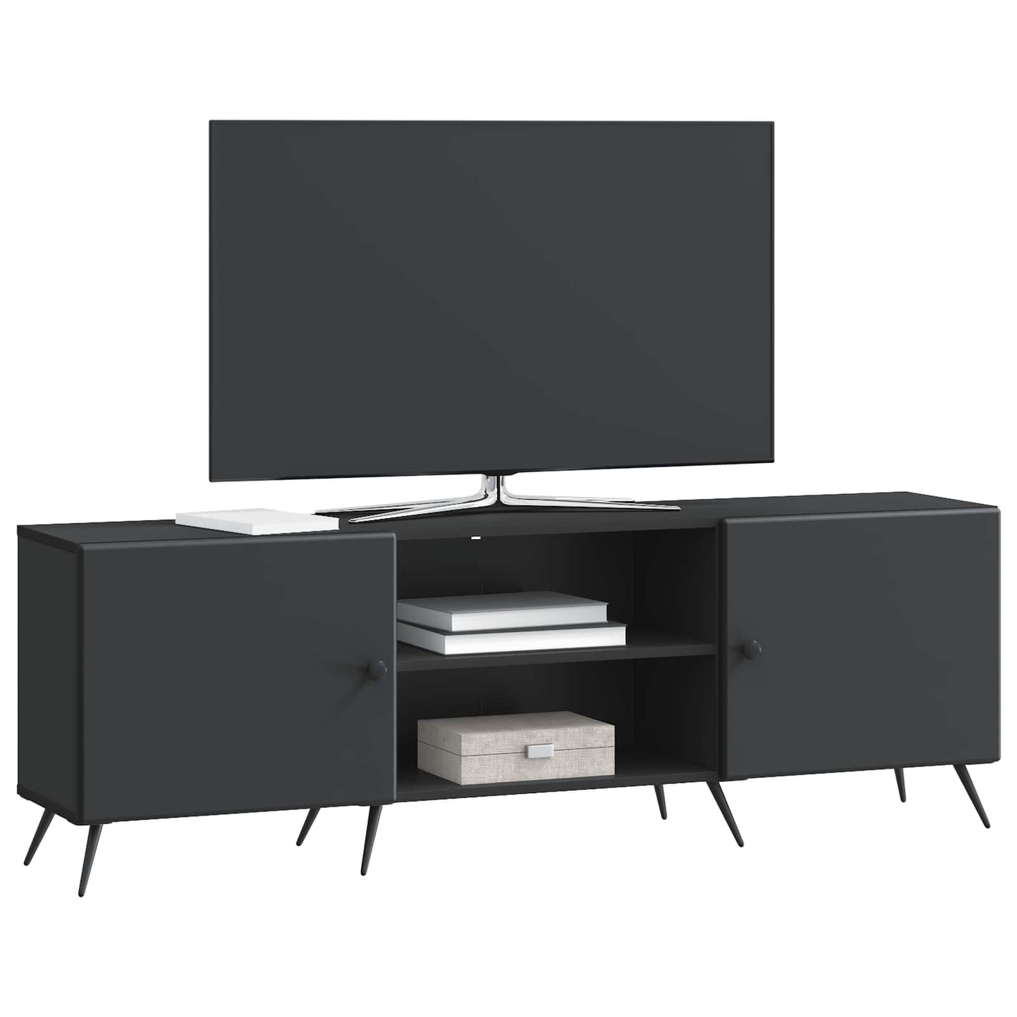 TV-Schränk Schwarz 150 x 31 x 50 cm Holzwerkstoff
