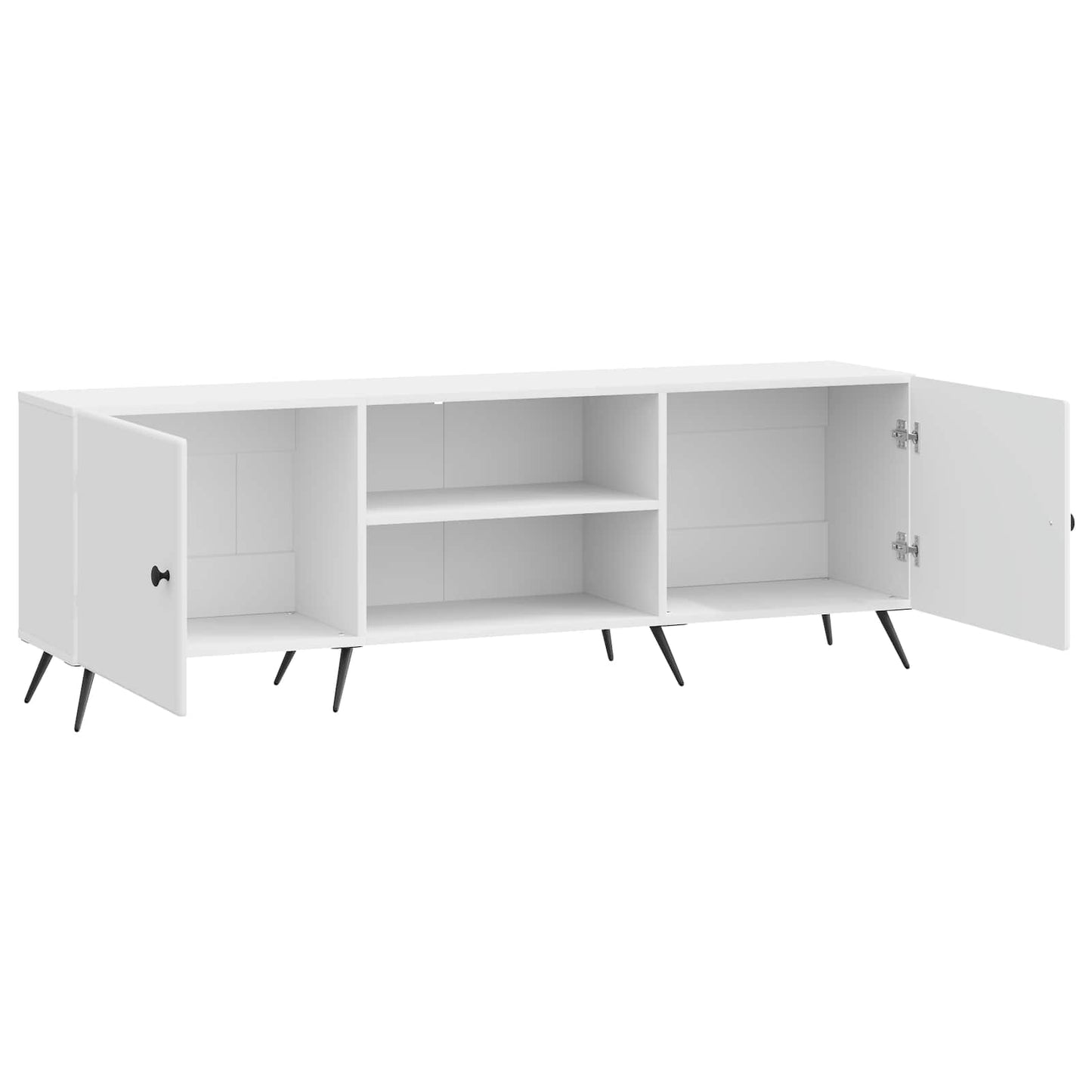 TV-Schränk Hochglanz Weiß 150 x 31 x 50 cm Holzwerkstoff