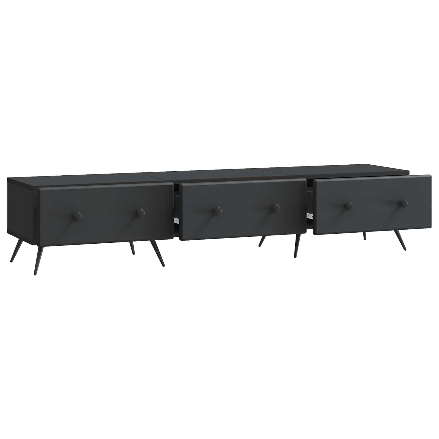 TV-Schränk Schwarz 147 x 34,5 x 30 cm Holzwerkstoff