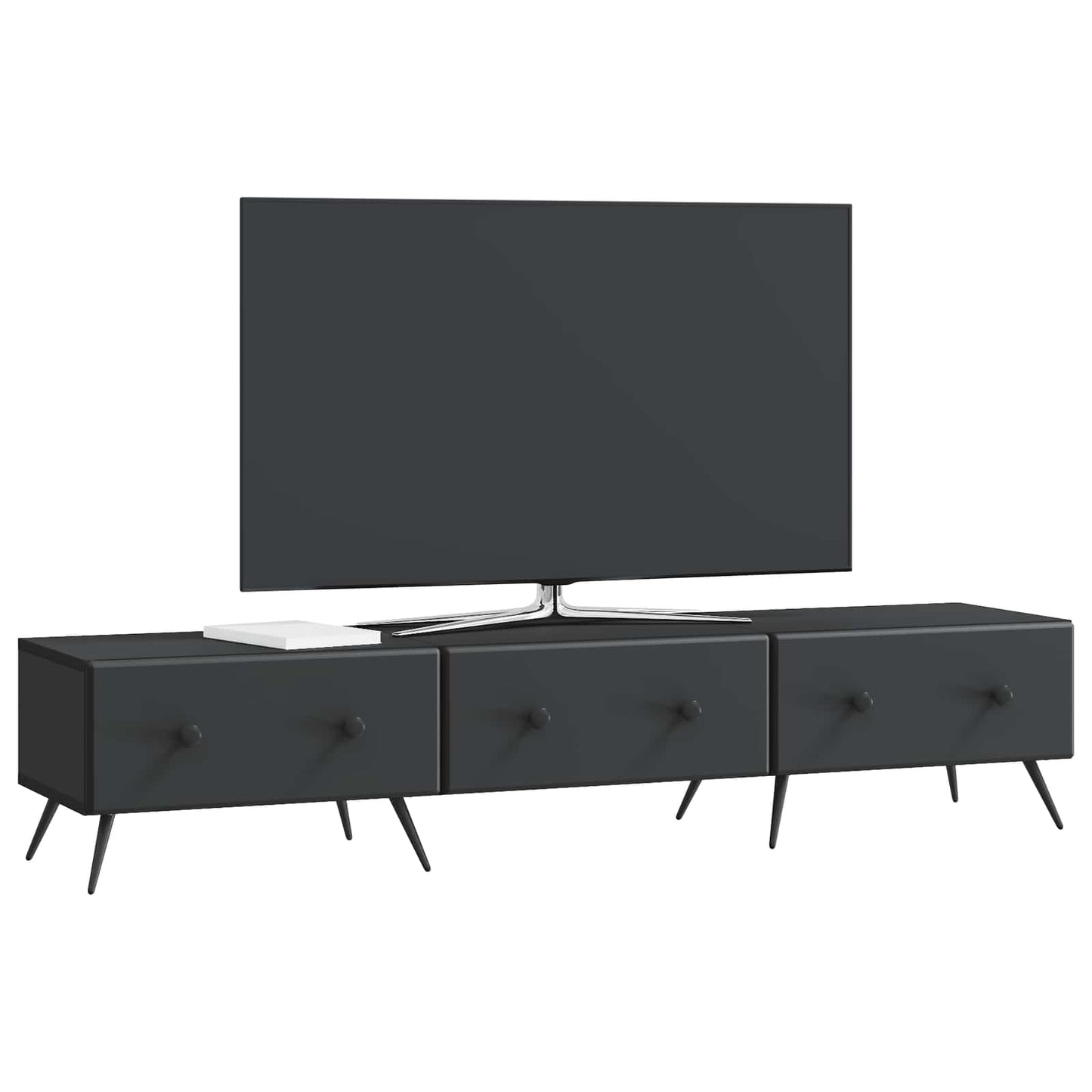 TV-Schränk Schwarz 147 x 34,5 x 30 cm Holzwerkstoff