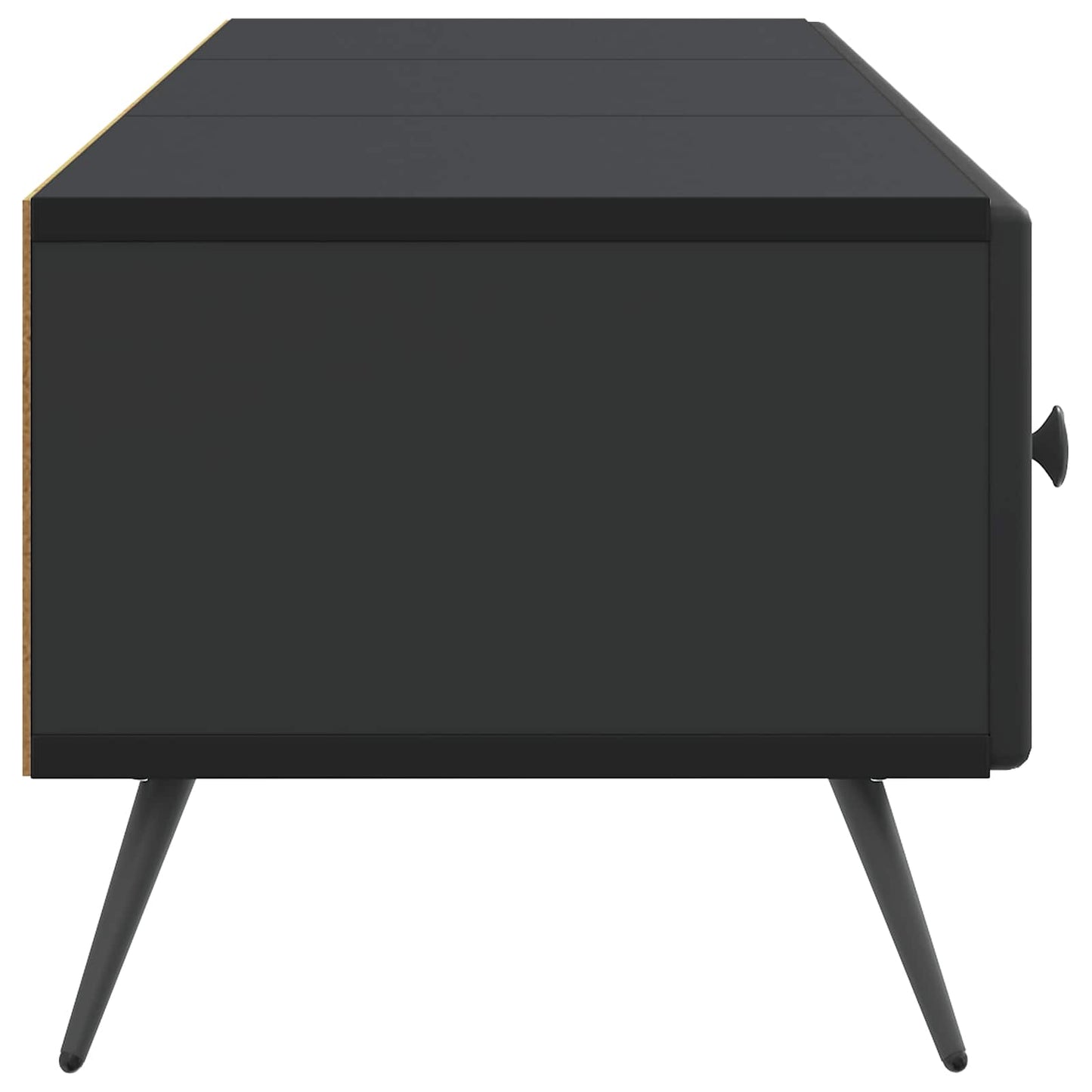 TV-Schränk Schwarz 147 x 34,5 x 30 cm Holzwerkstoff