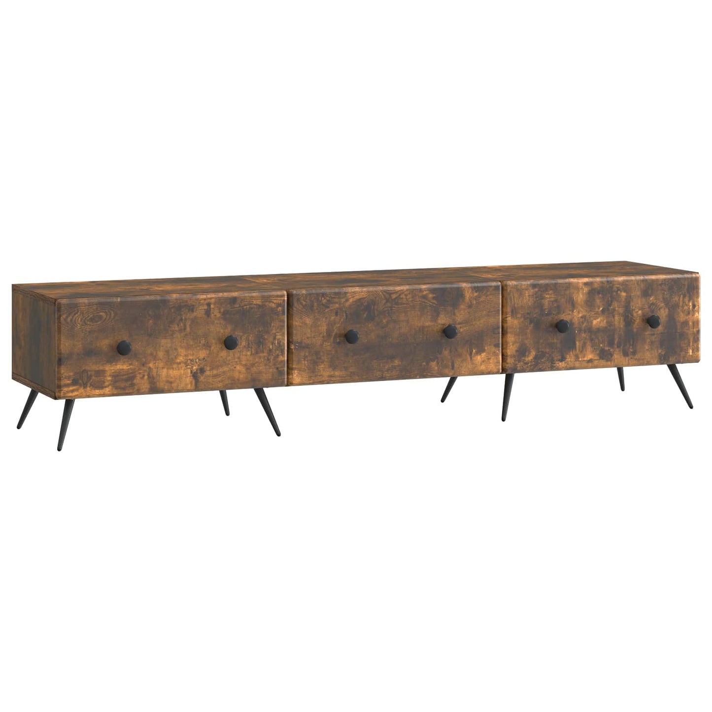 TV-Schränk Geräucherte Eiche 147 x 34,5 x 30 cm Holzwerkstoff