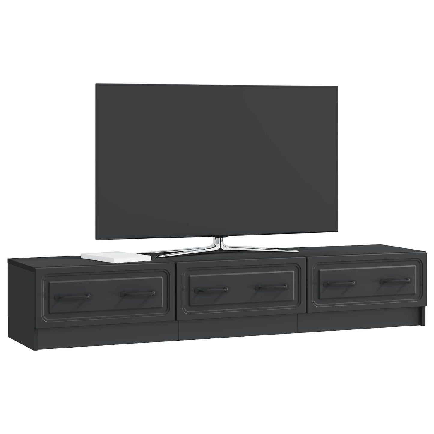 TV-Schränk Schwarz 147 x 34,5 x 27 cm Holzwerkstoff