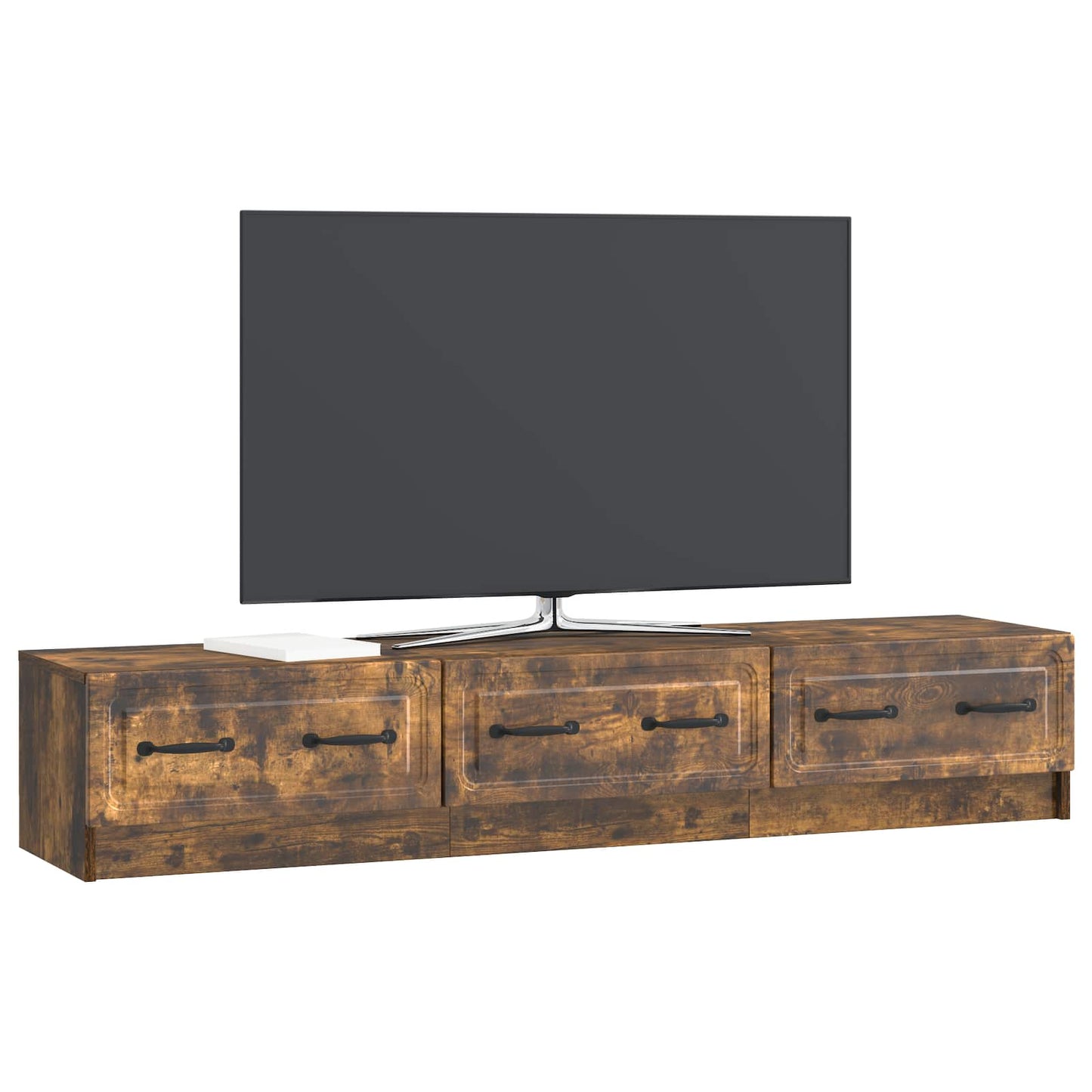 TV-Schränk Geräucherte Eiche 147 x 34,5 x 27 cm Holzwerkstoff