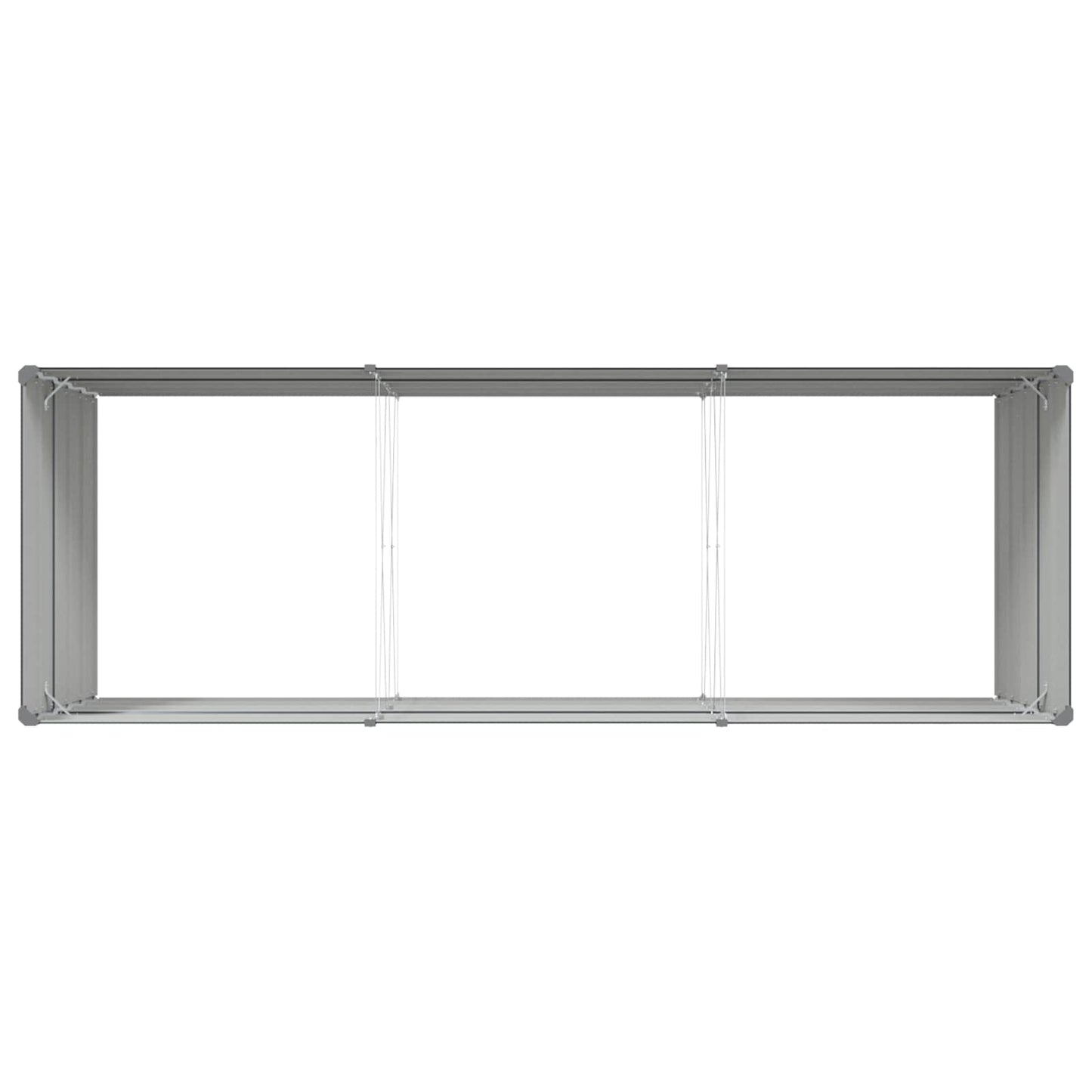 Pflanzkübel Anthrazit 290 x 100 x 75 cm Verzinkter Stahl