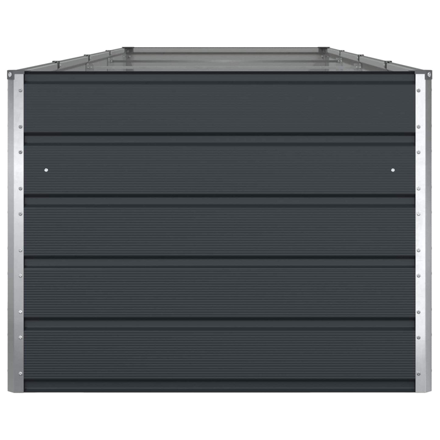 Pflanzkübel Anthrazit 385 x 100 x 75 cm Verzinkter Stahl