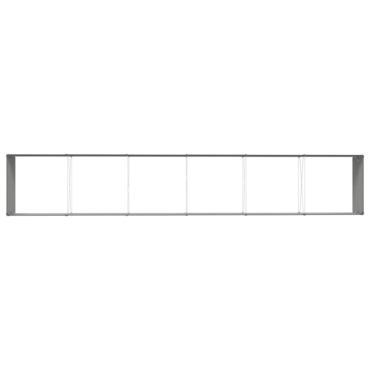 Pflanzkübel Anthrazit 580 x 100 x 45 cm Verzinkter Stahl
