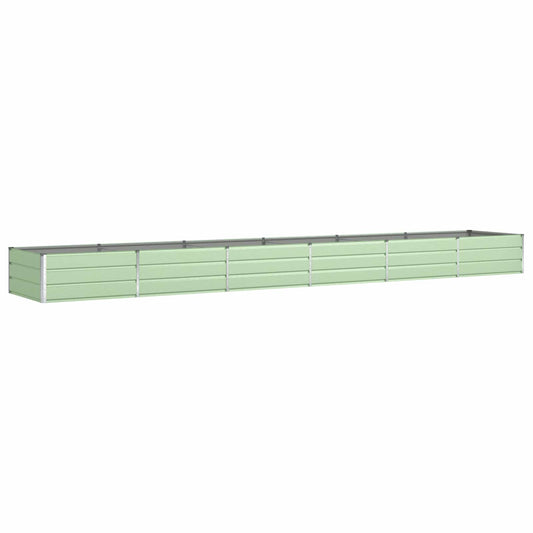 Pflanzkübel Pastellgrün 580 x 100 x 45 cm Verzinkter Stahl