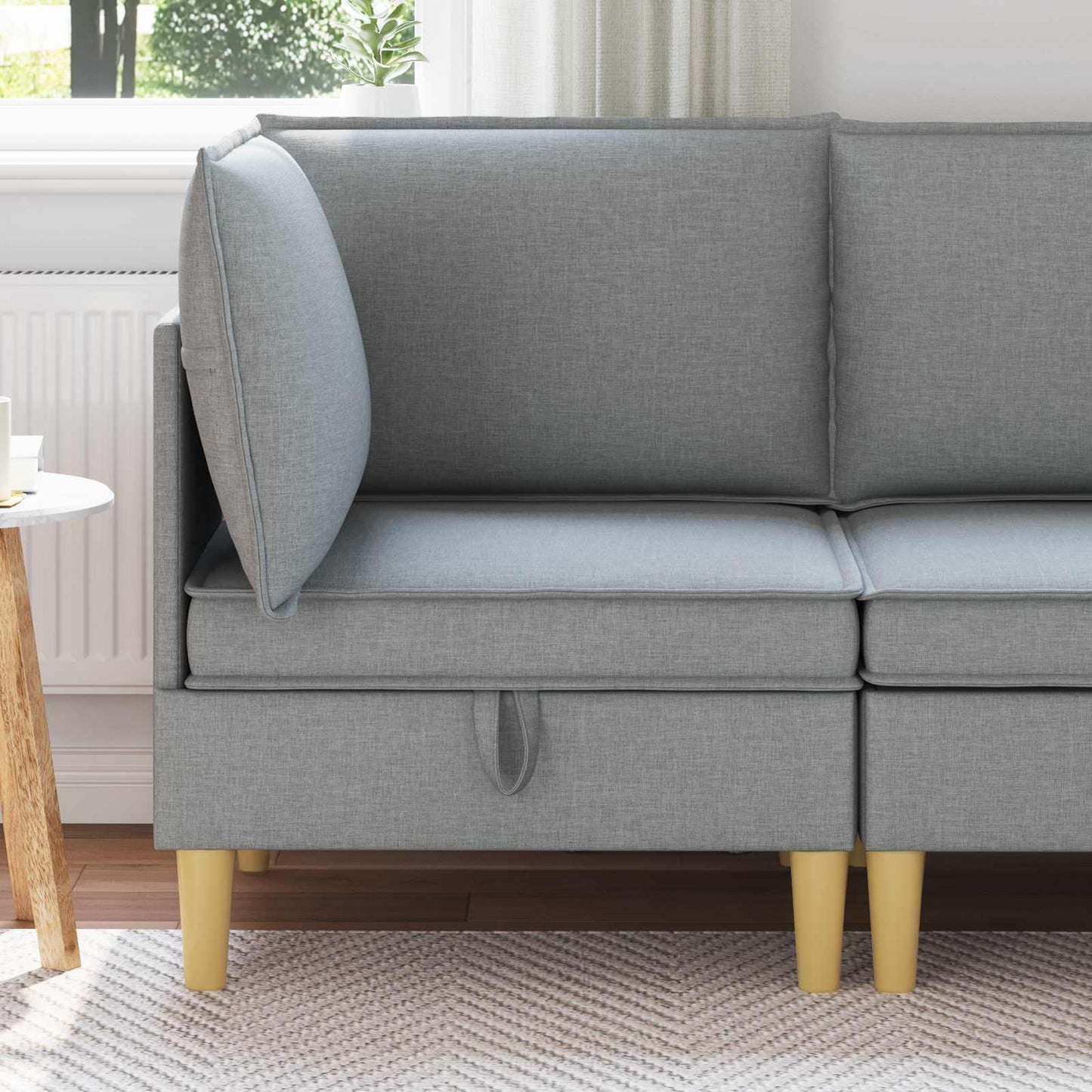 Sofa mit Stauraum Stoff
