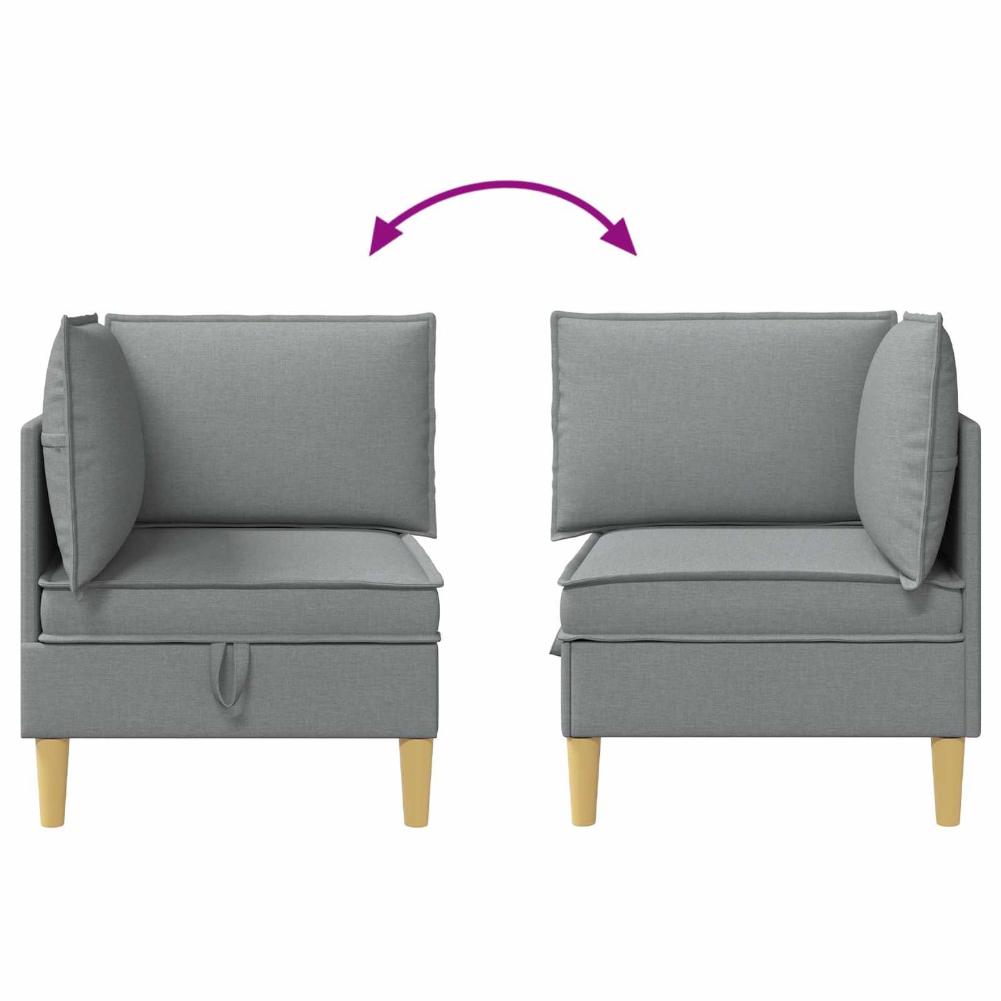 Sofa mit Stauraum Stoff