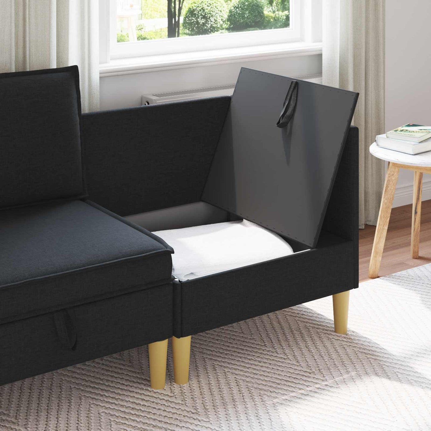 Sofa mit Stauraum Stoff