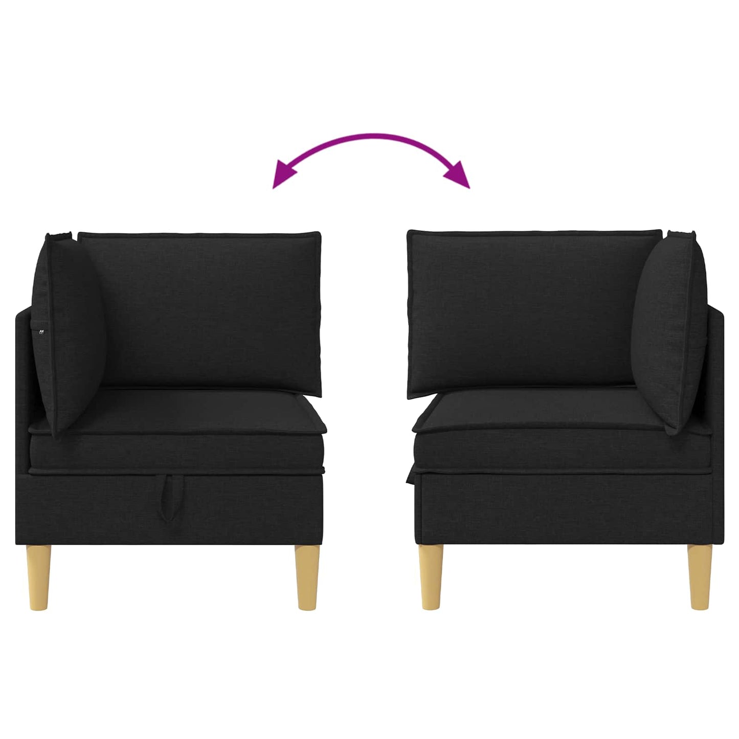 Sofa mit Stauraum Stoff