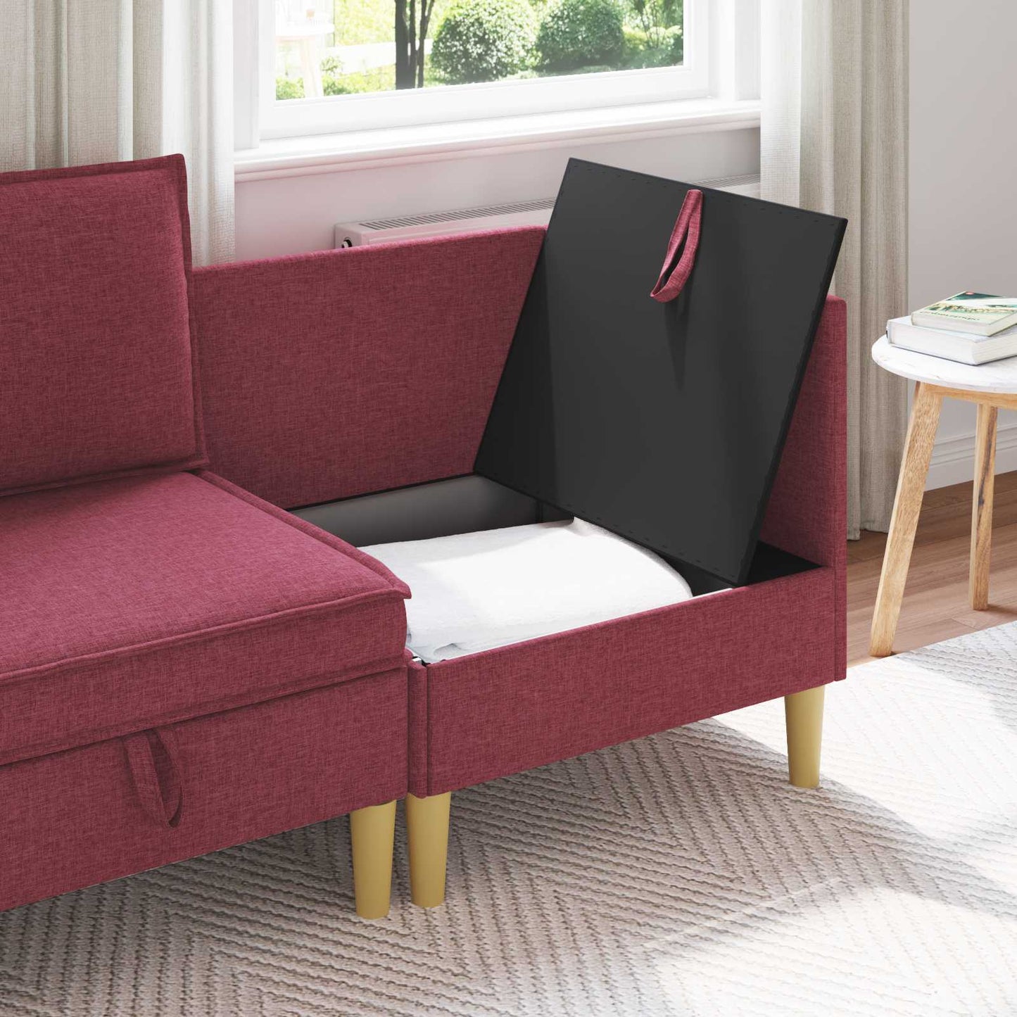 Sofa mit Stauraum Stoff