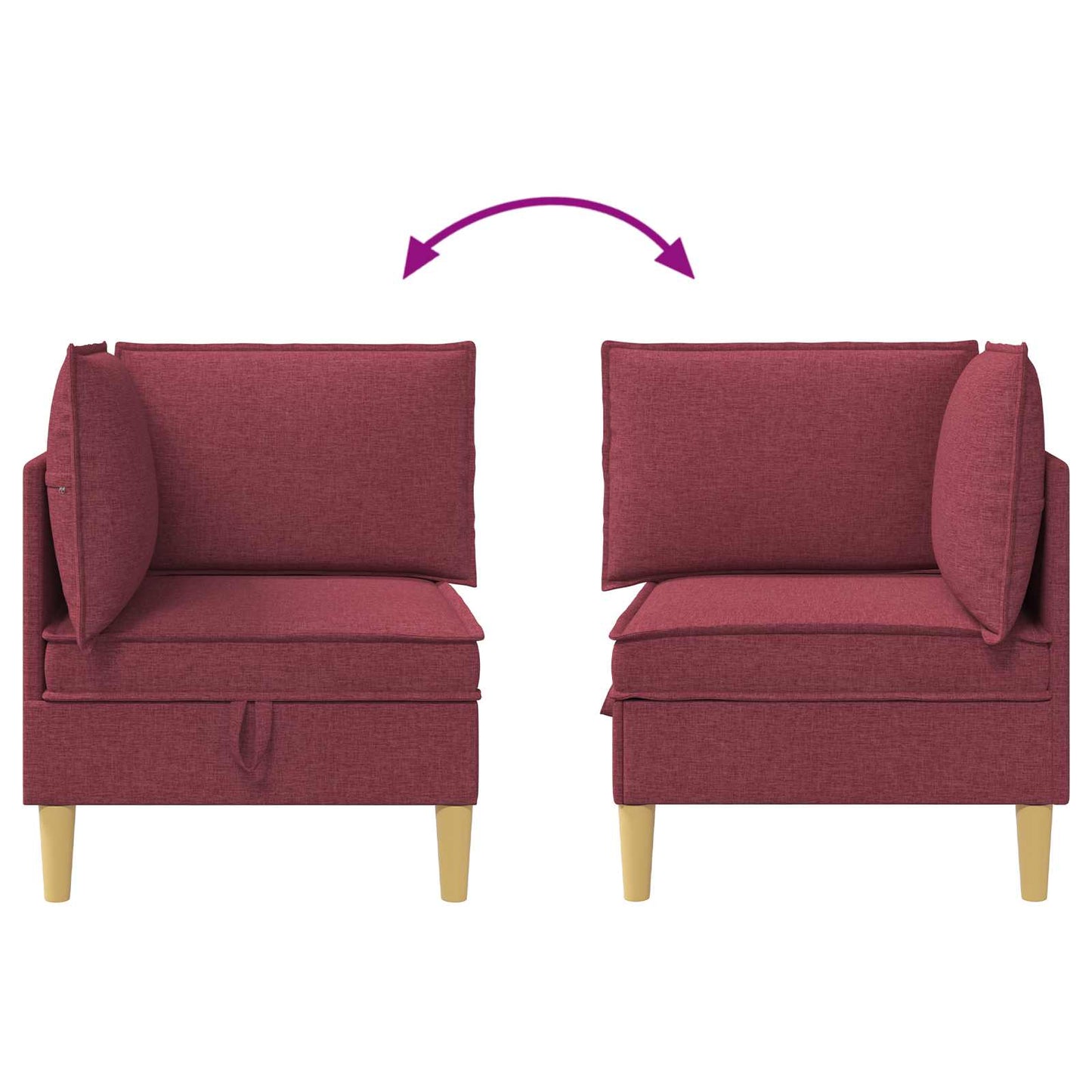 Sofa mit Stauraum Stoff