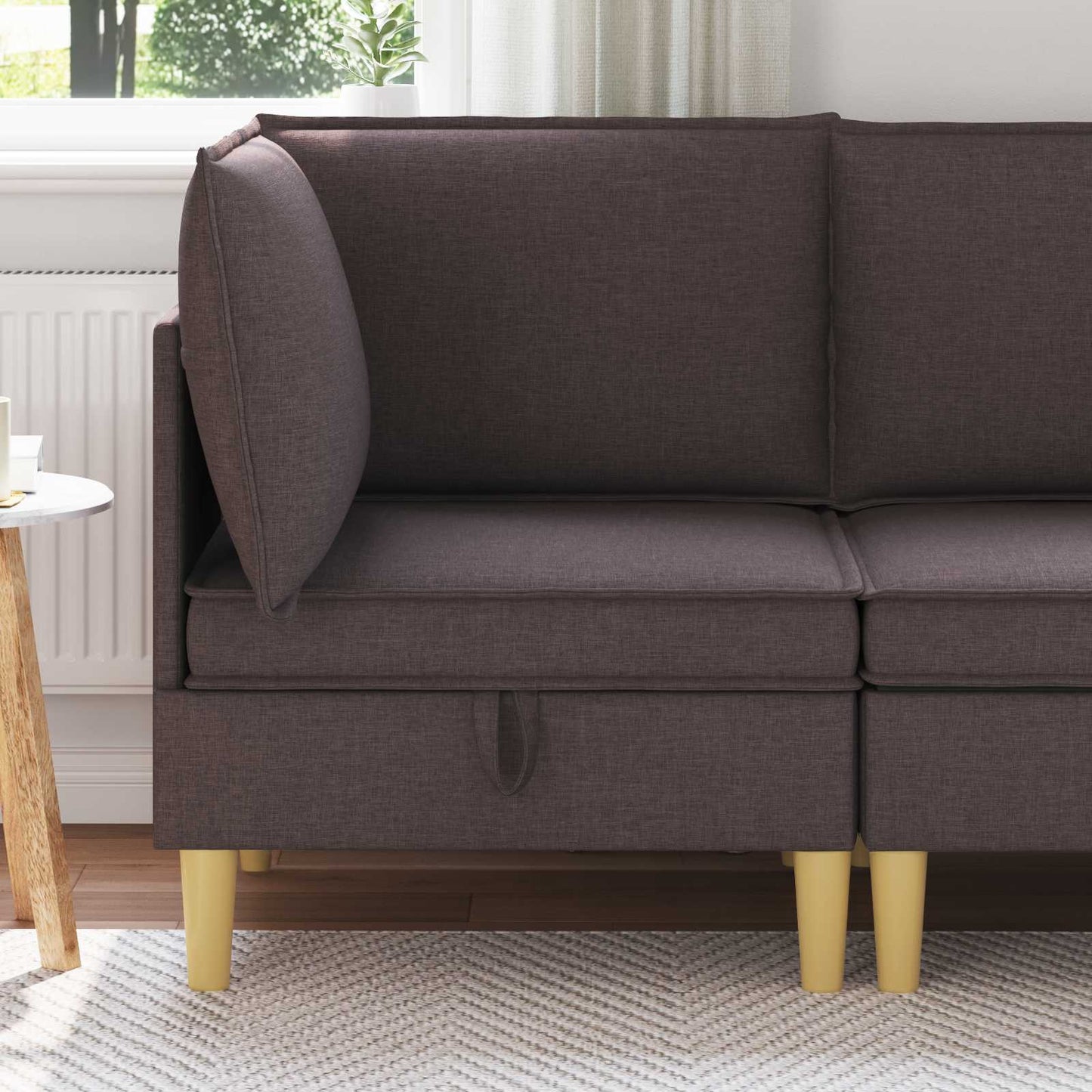 Sofa mit Stauraum Stoff