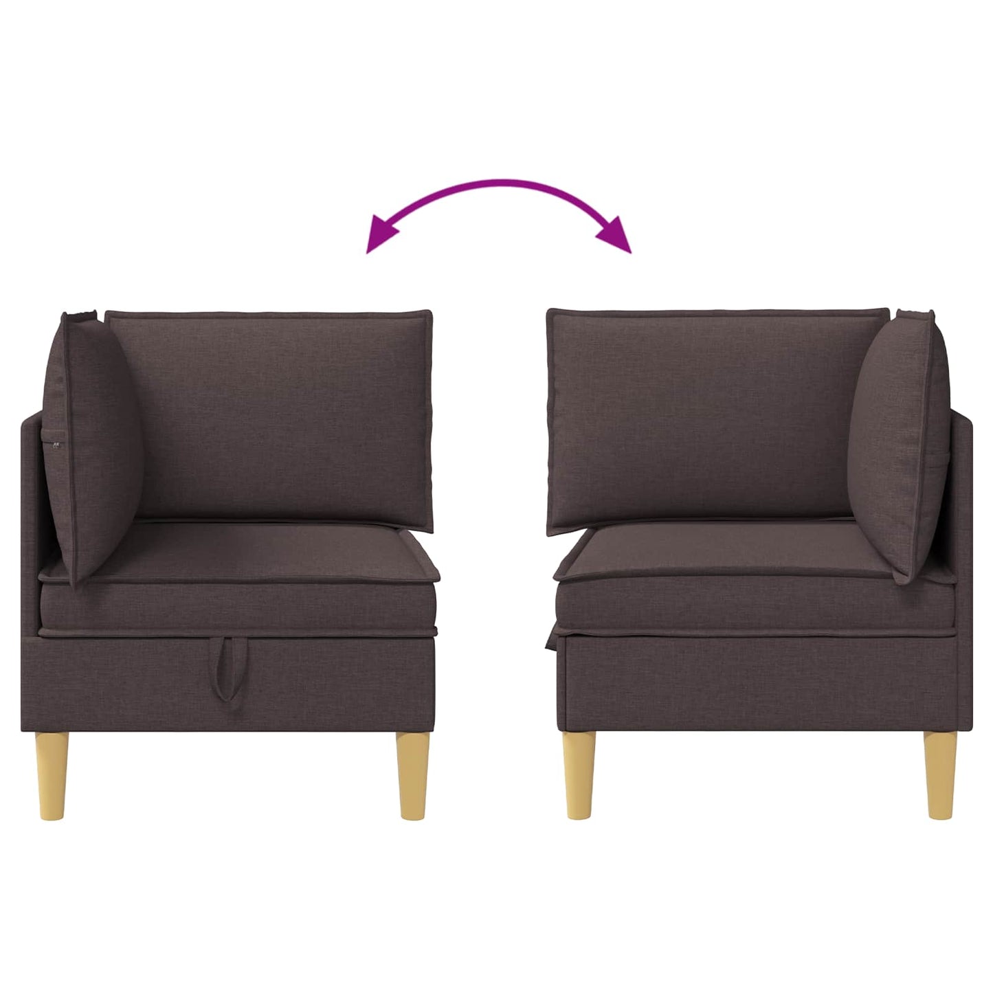Sofa mit Stauraum Stoff