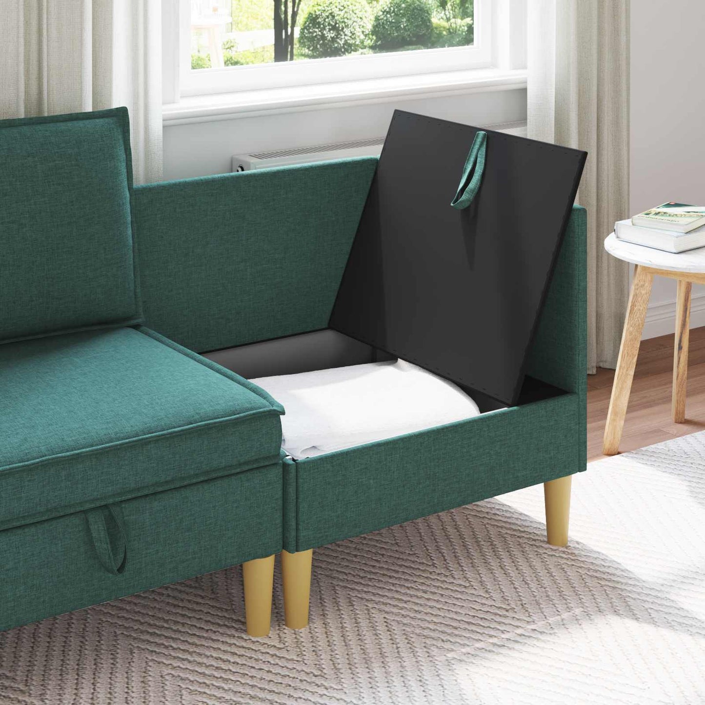 Sofa mit Stauraum Stoff
