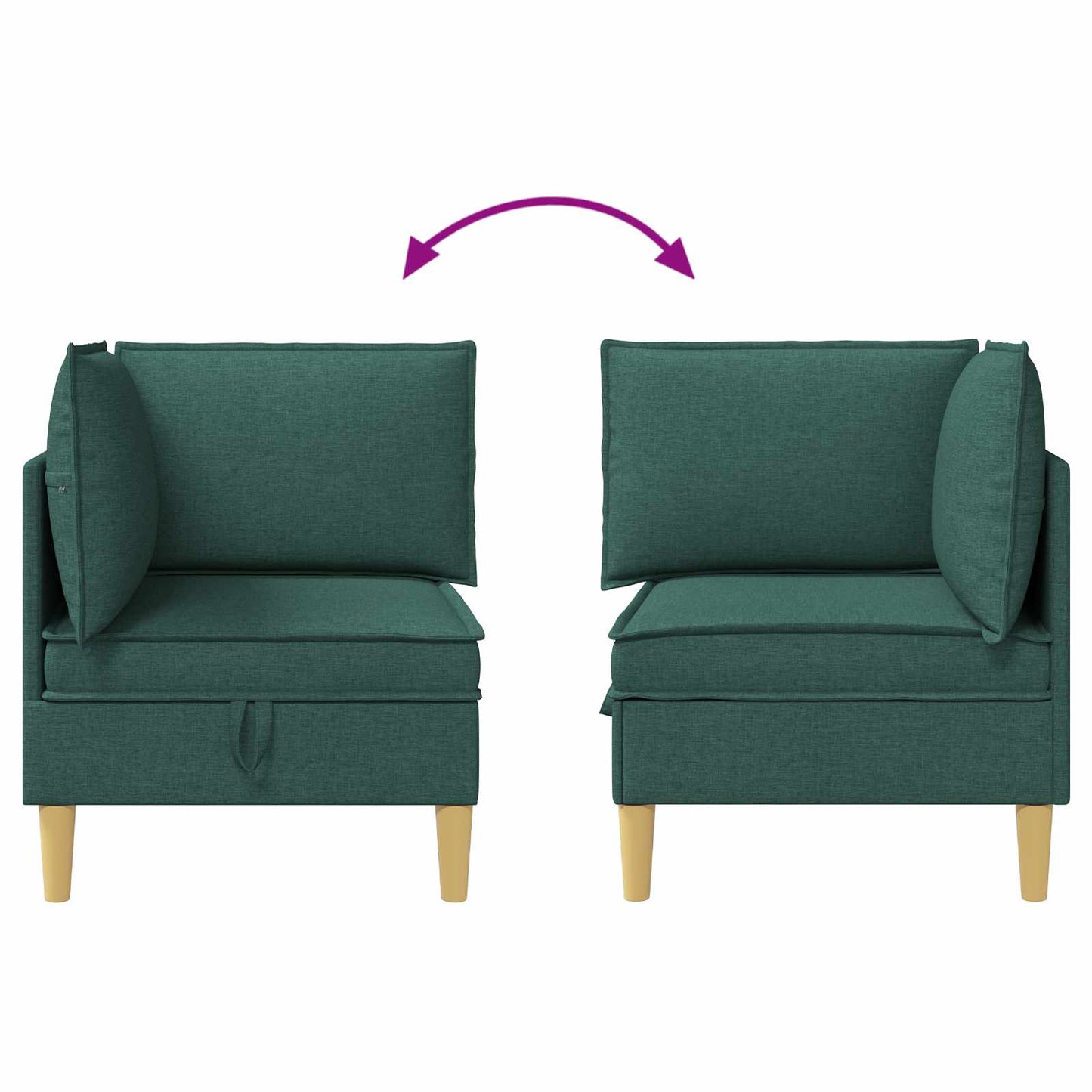 Sofa mit Stauraum Stoff