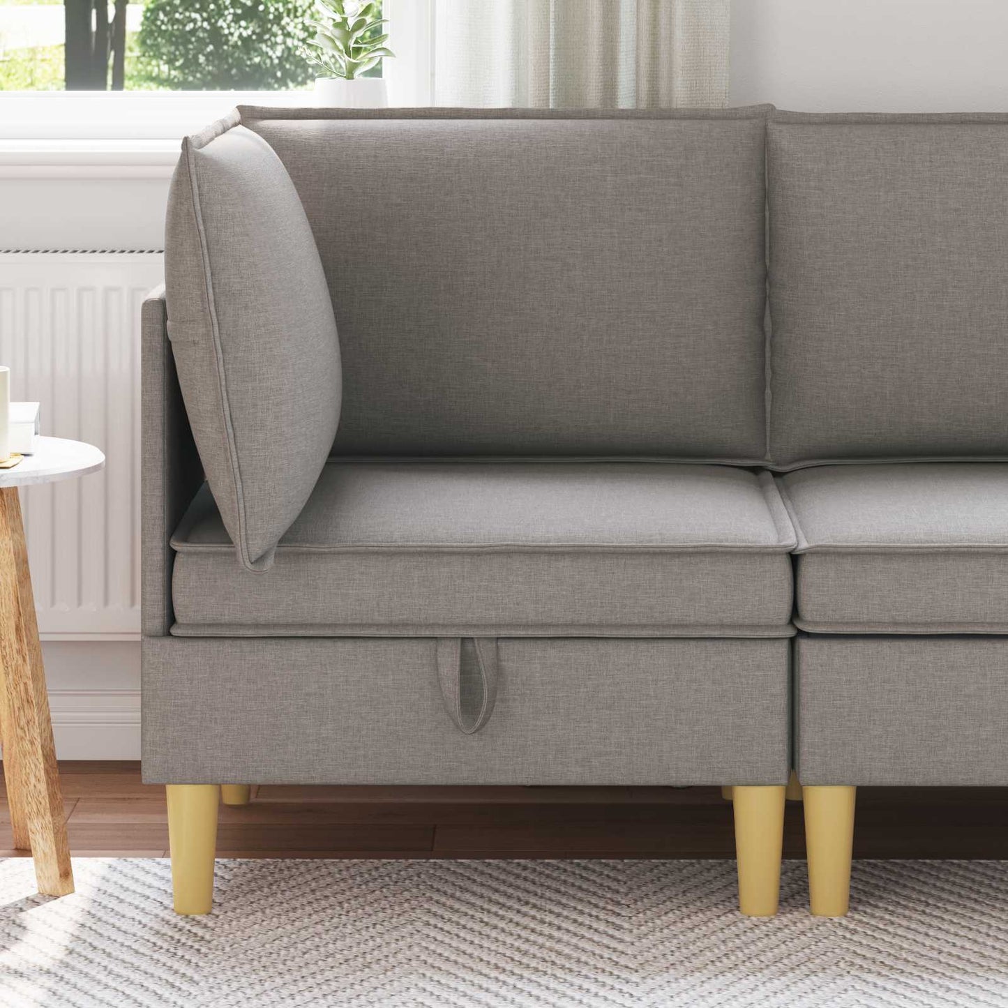 Sofa mit Stauraum Stoff