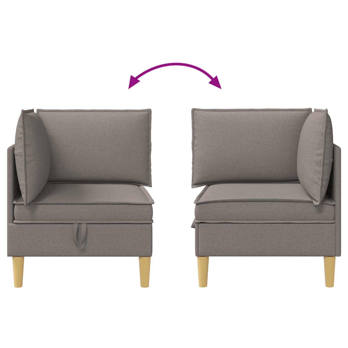 Sofa mit Stauraum Stoff