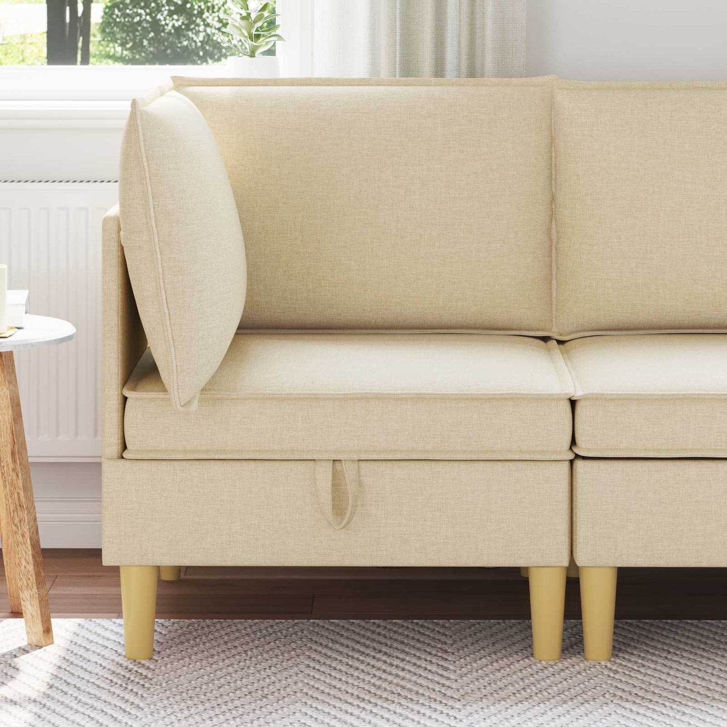 Sofa mit Stauraum Stoff