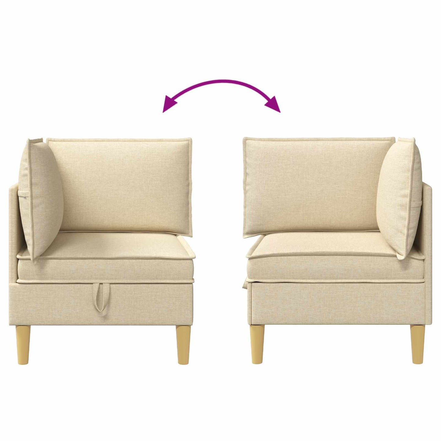 Sofa mit Stauraum Stoff