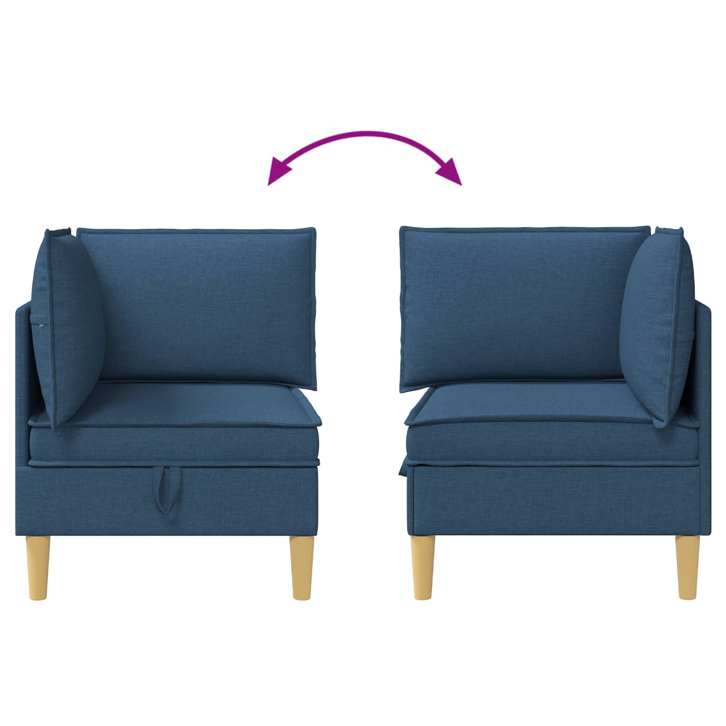 Sofa mit Stauraum Stoff