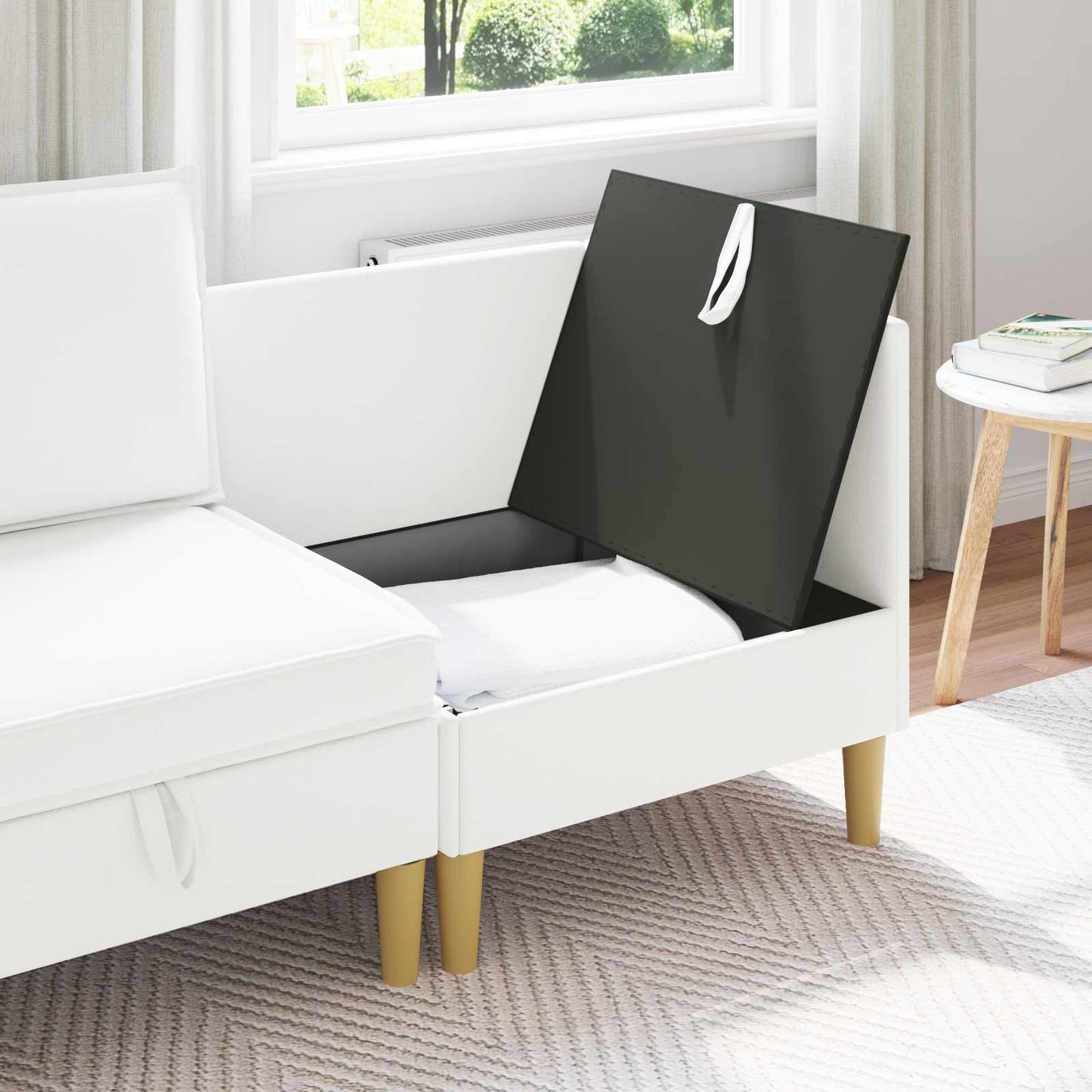 Sofa mit Stauraum Stoff