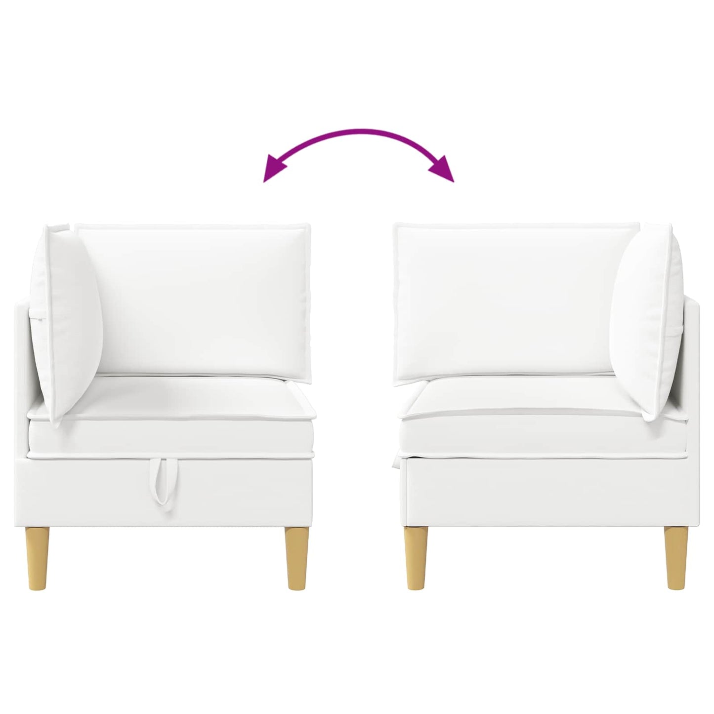 Sofa mit Stauraum Stoff