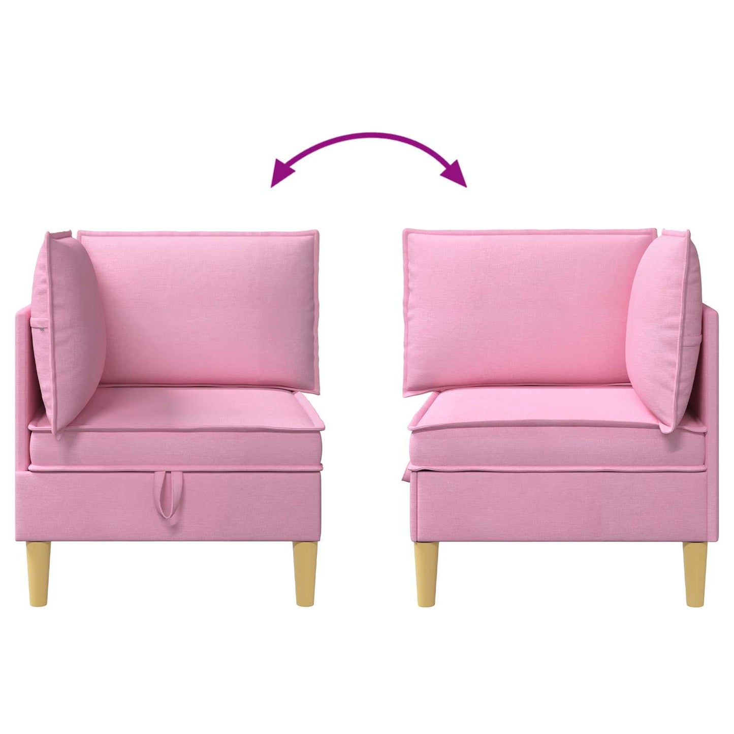 Sofa mit Stauraum Stoff