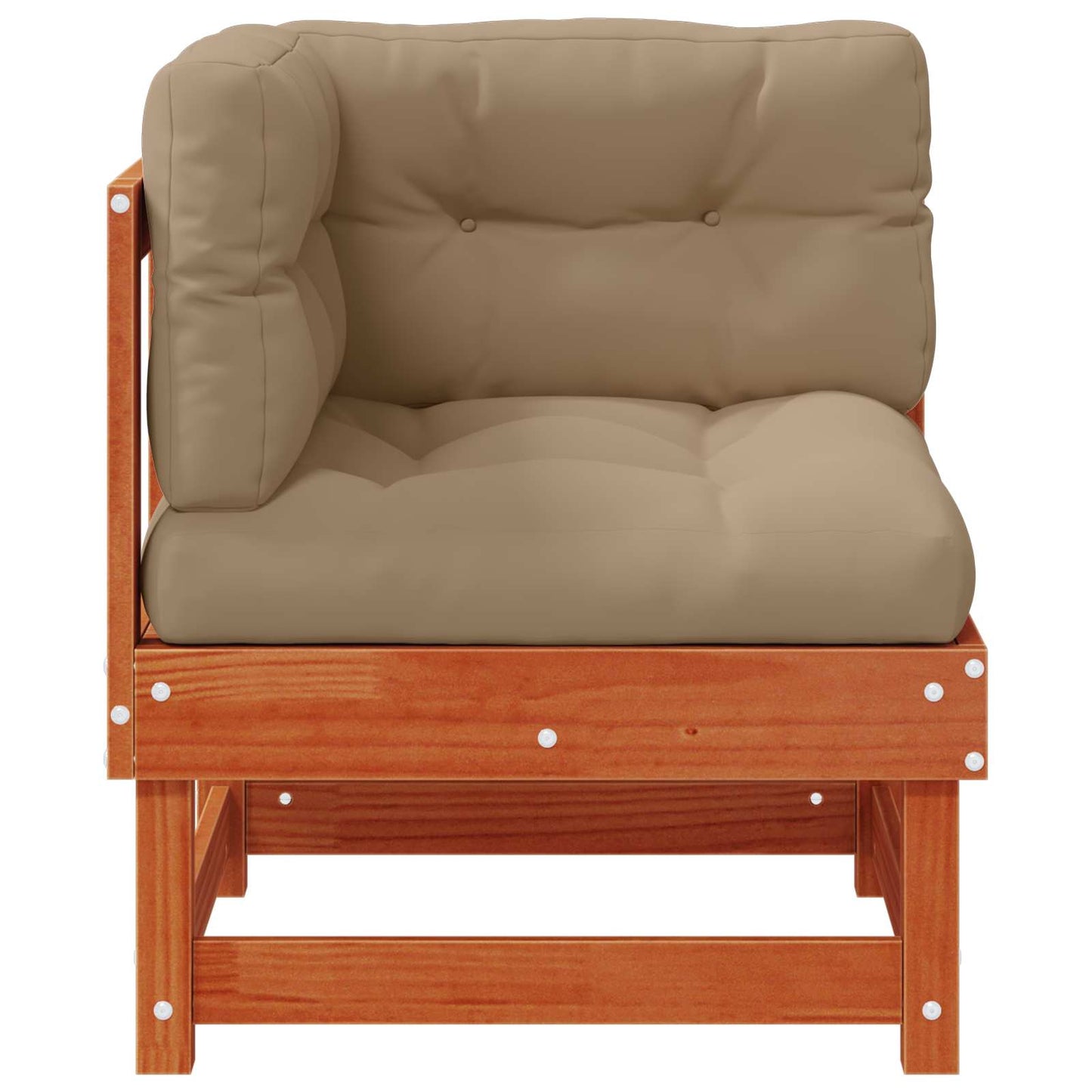 Gartenecksofa Massives Kiefernholz Wachsboden Kiefer
