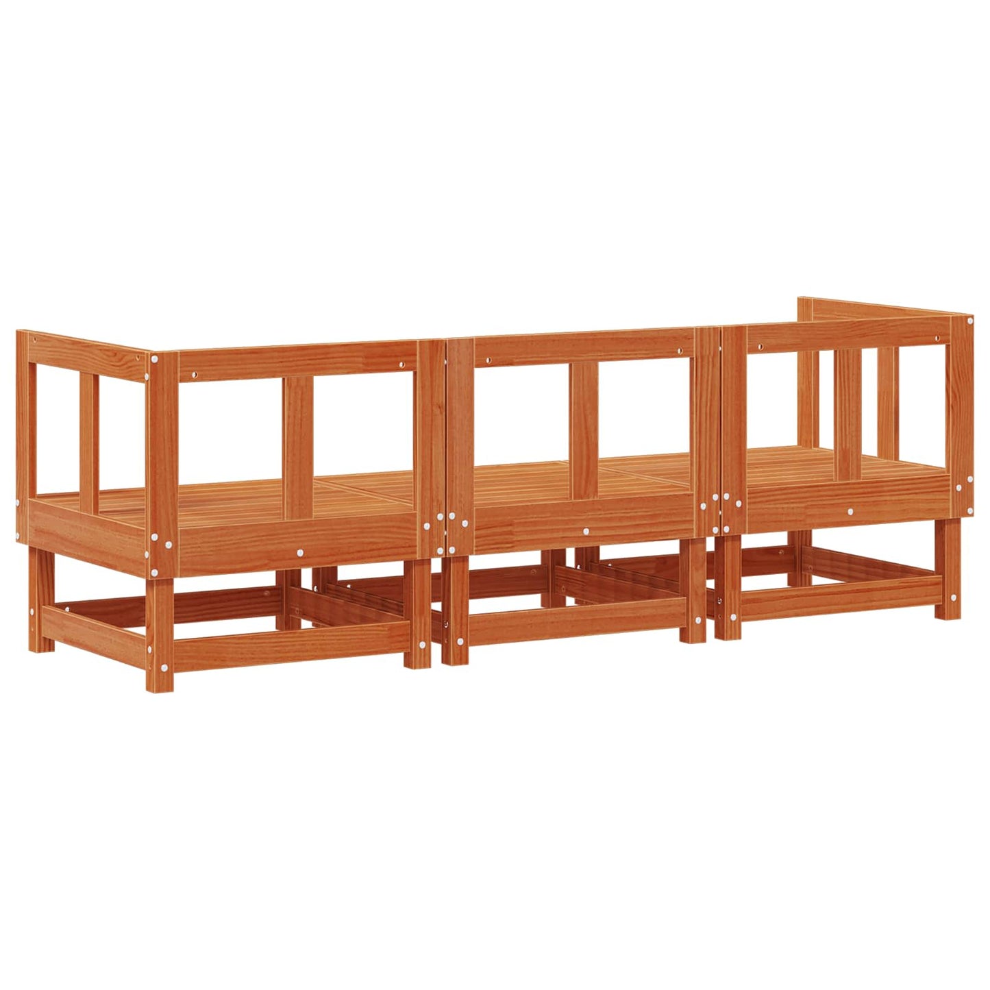 Sectional Sofa Einheiten Wachsbraun 183 x 61 x 62 cm