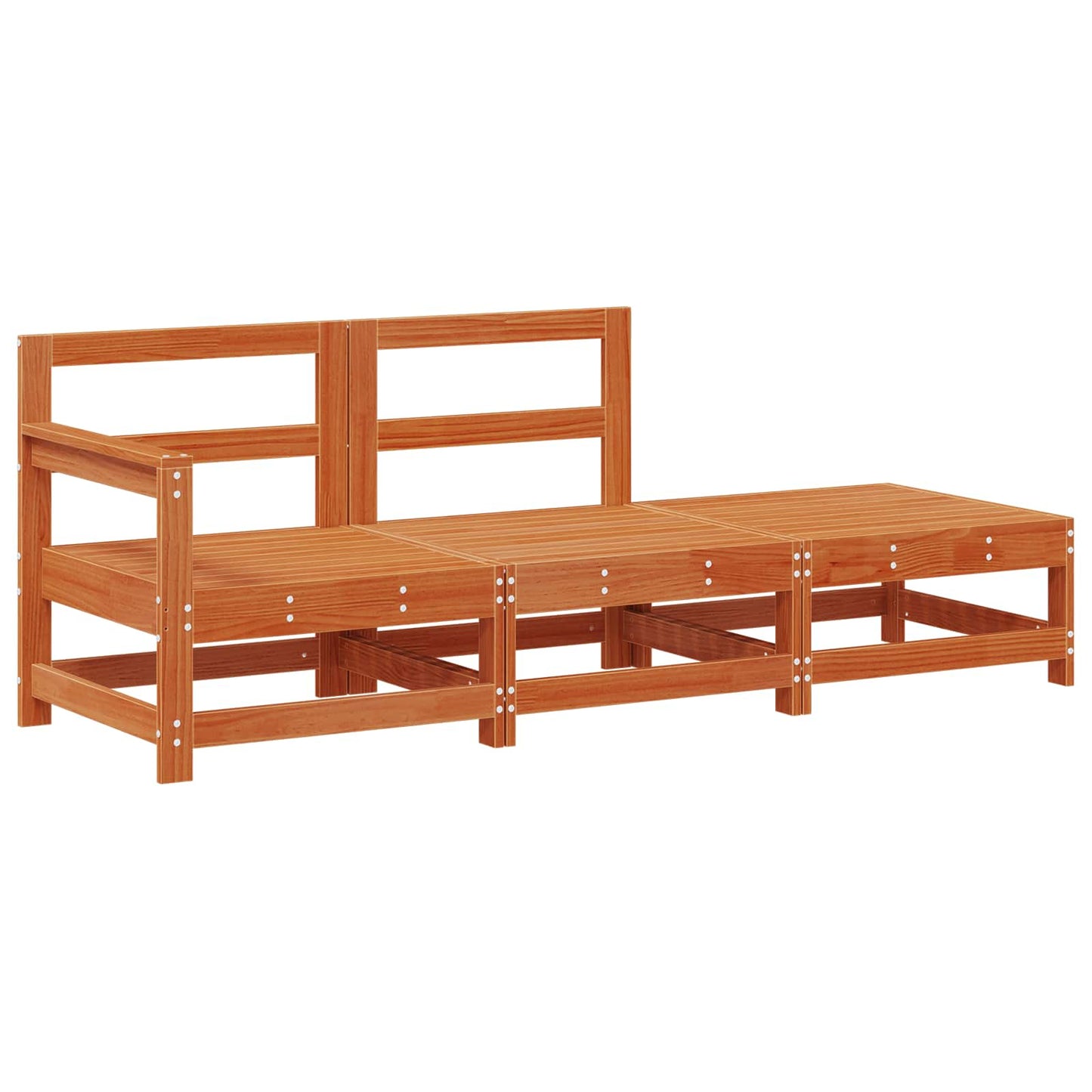 Sectional Sofa Einheiten Wachsbraun 190 x 62 x 70,5cm
