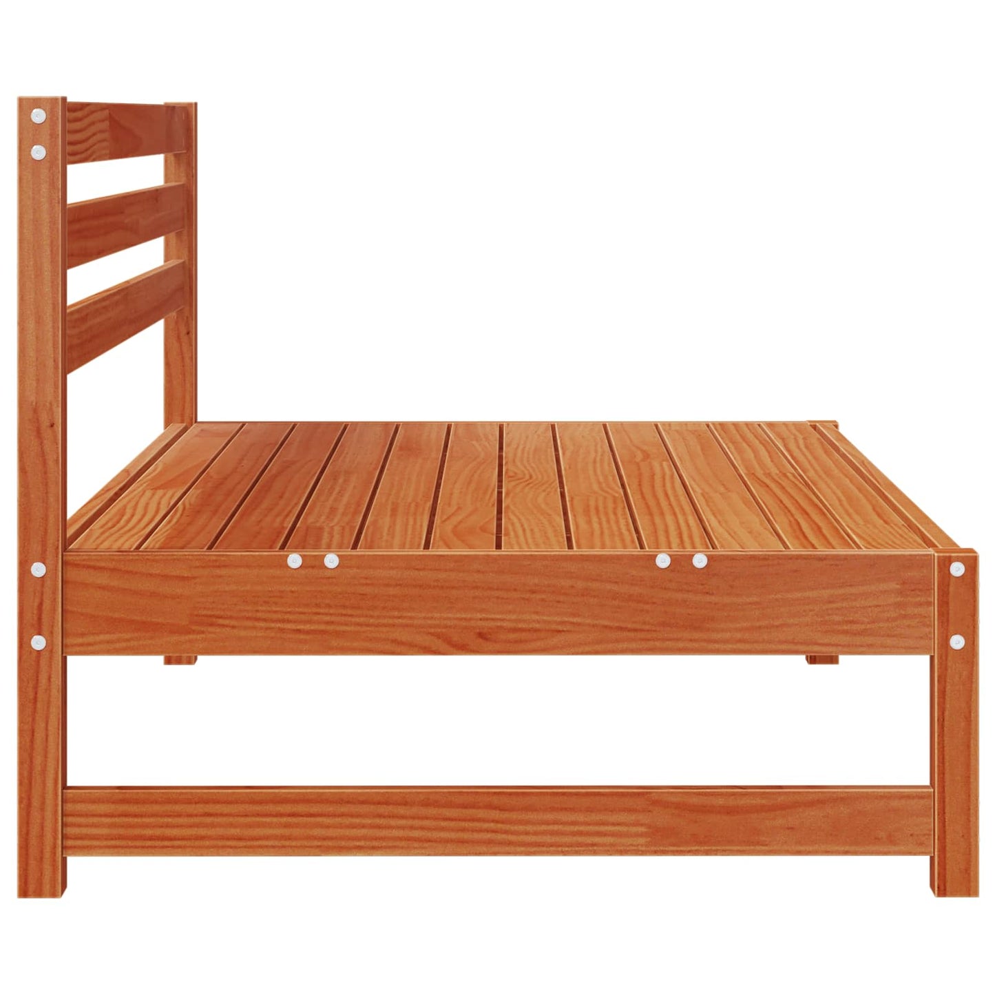 Garten Mittelssofa Massives Kiefernholz Wachsbraun