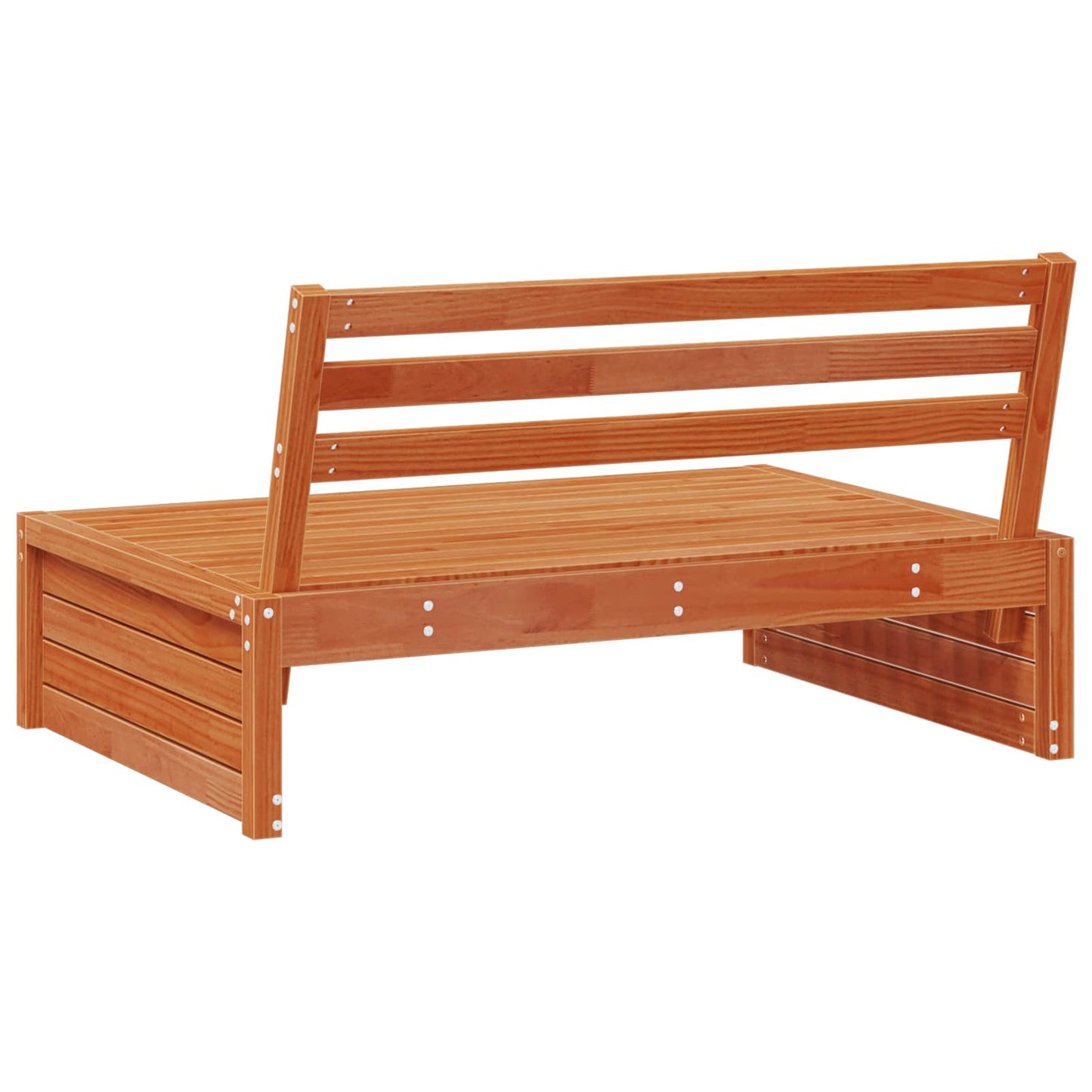 Garten Mittelssofa Massivholz Kiefer Wachsbraun