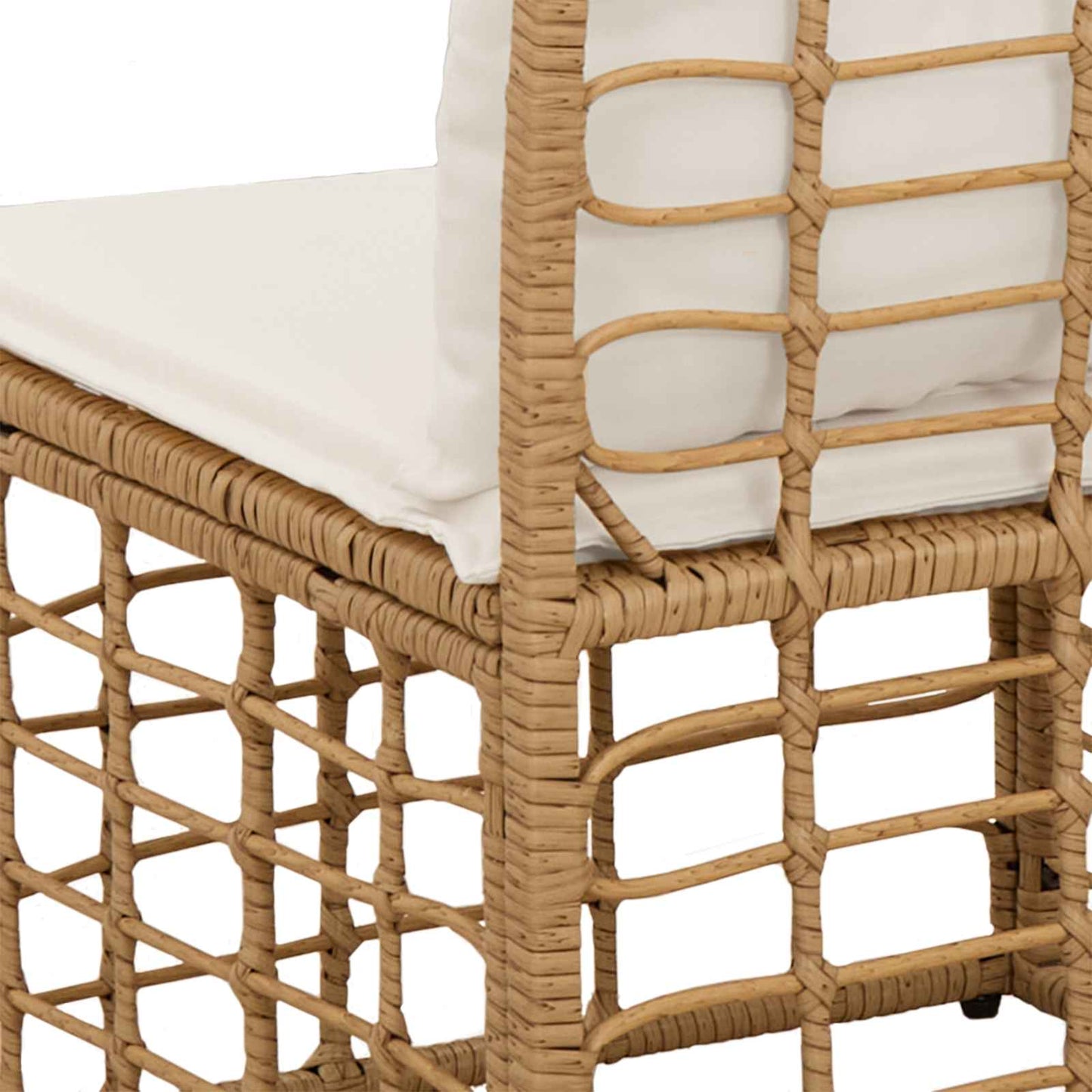 4-Sitzer Garten-Sofa ohne Armlehnen 4 pcs 4-Sitzanzahl Natur