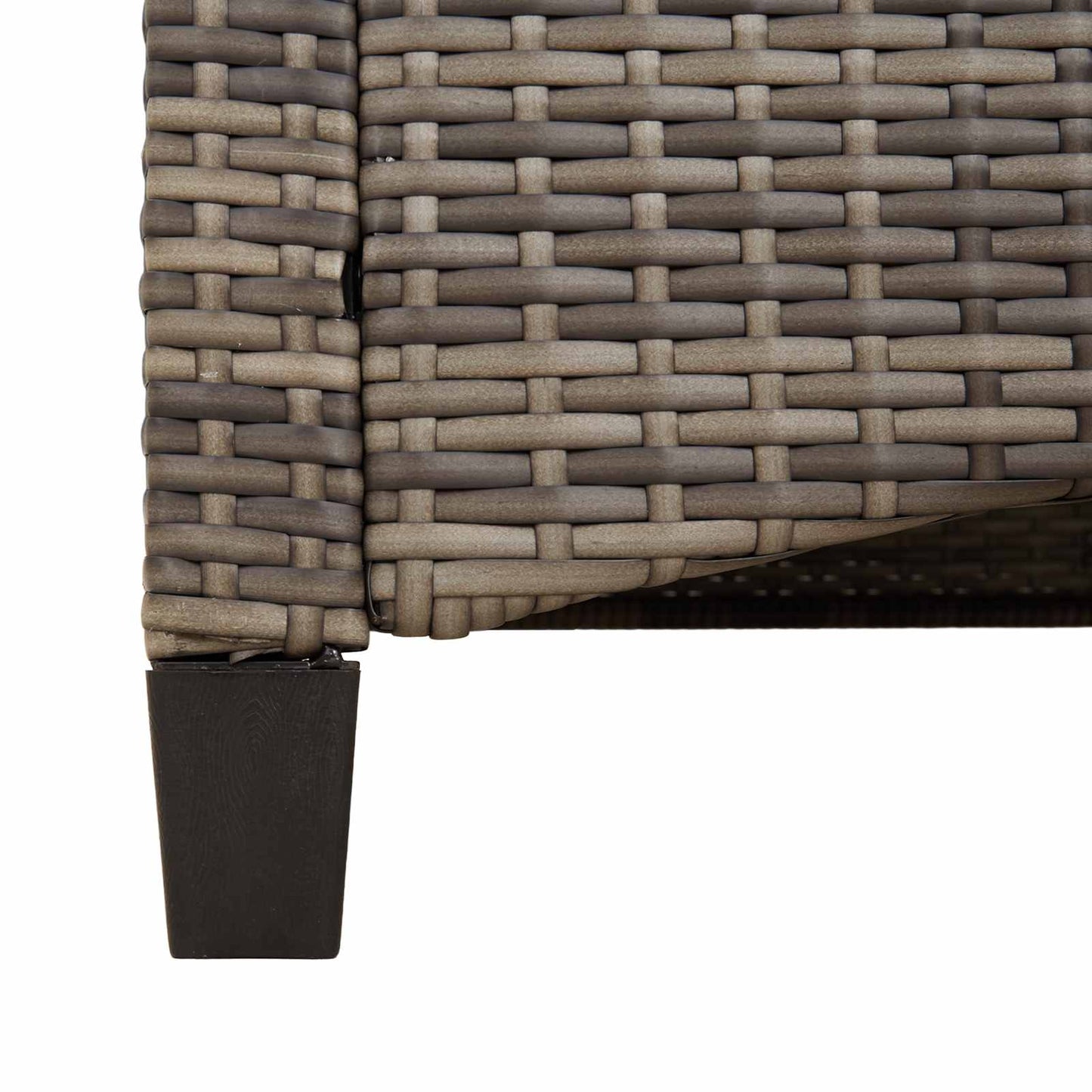 Gartenbank mit Kissen Grau und Dunkelgrau 105 x 60 x 112 cm