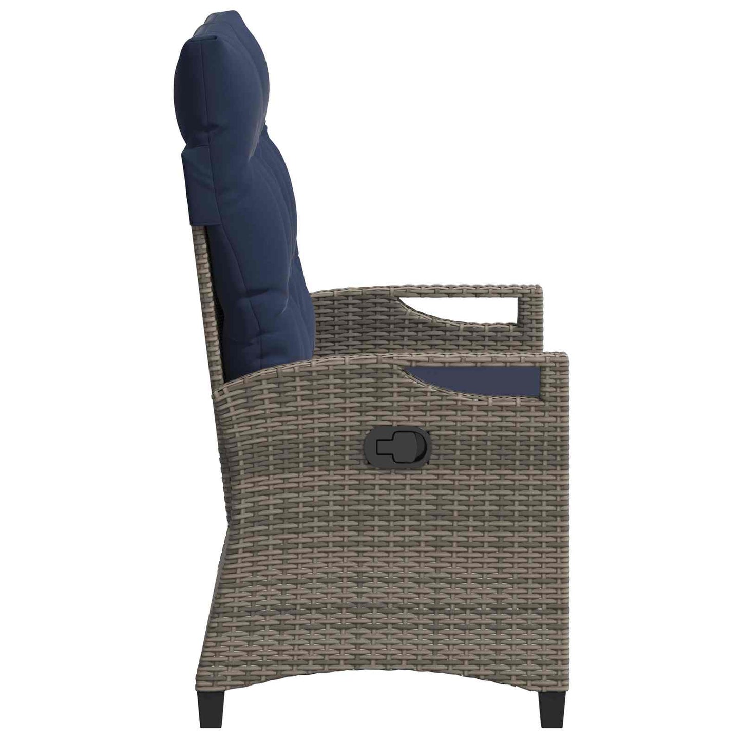 Gartenbank mit Kissen 105 x 60 x 112 cm Stahl