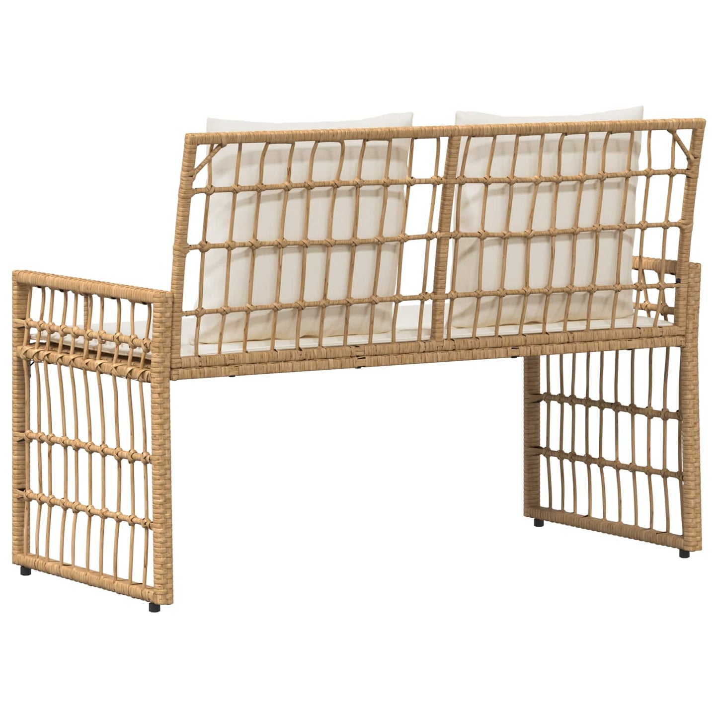 Bank Outdoor Uni Natur und Creme 116 x 55 x 82 cm