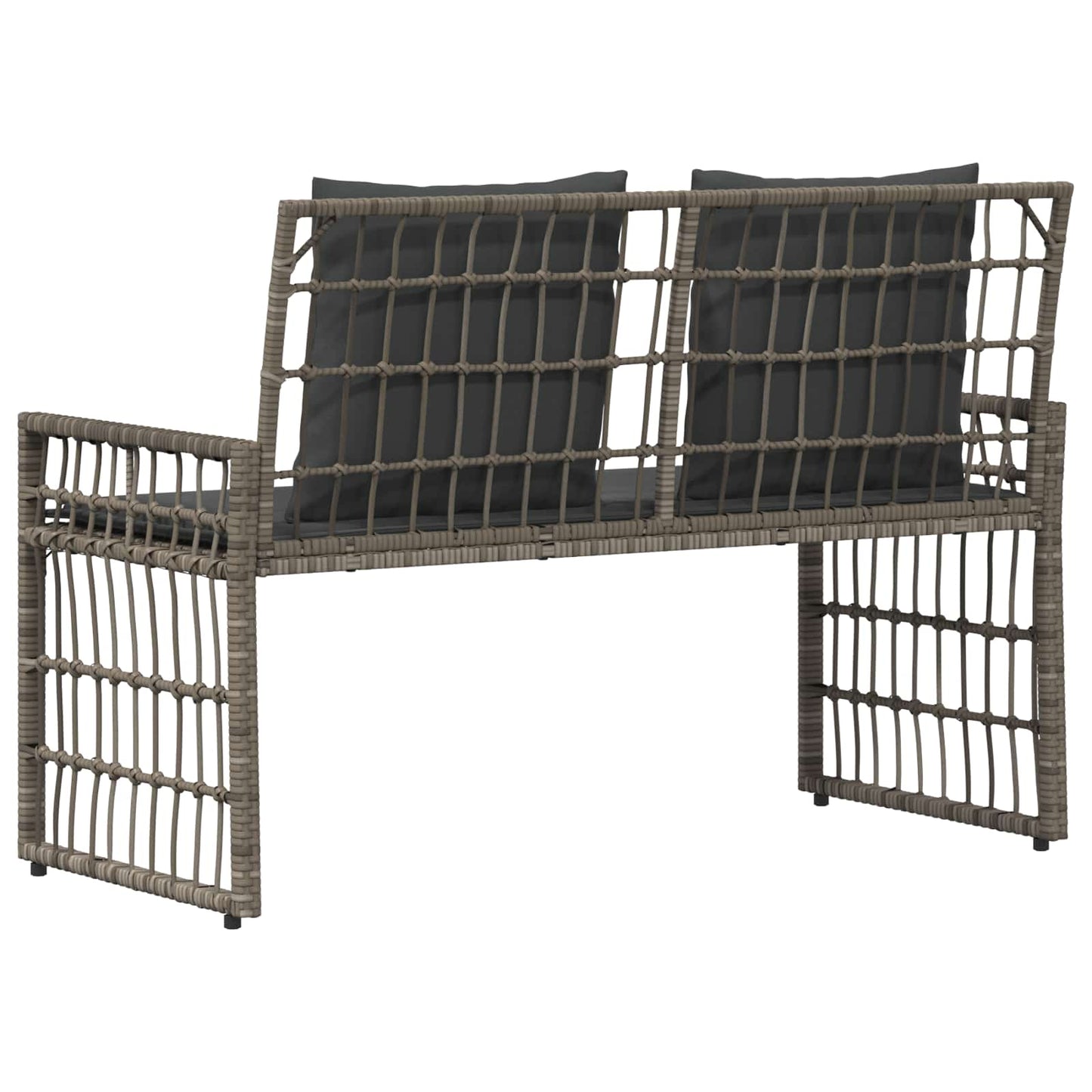 Bank Outdoor Uni Grau und Dunkelgrau 116 x 55 x 82 cm