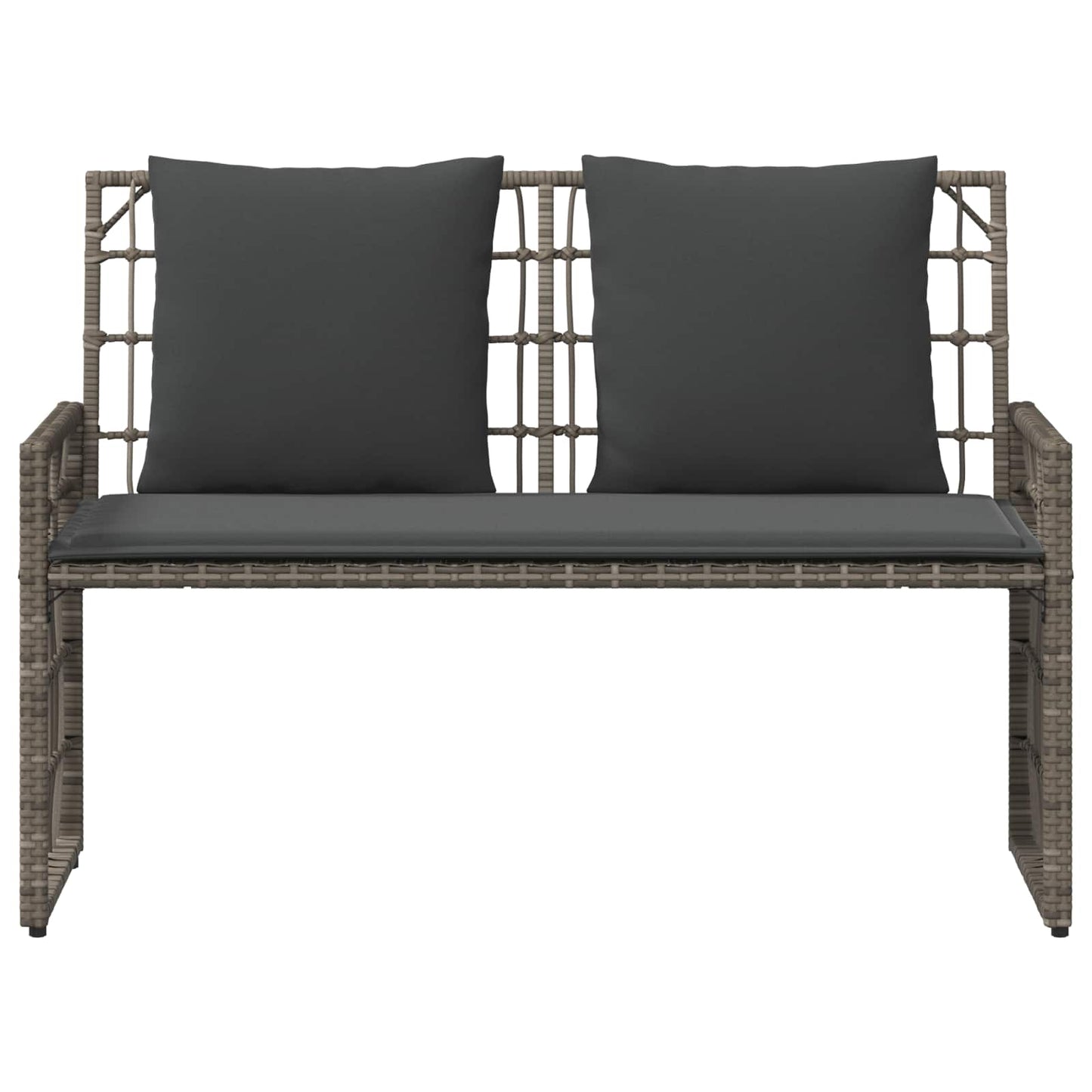 Bank Outdoor Uni Grau und Dunkelgrau 116 x 55 x 82 cm