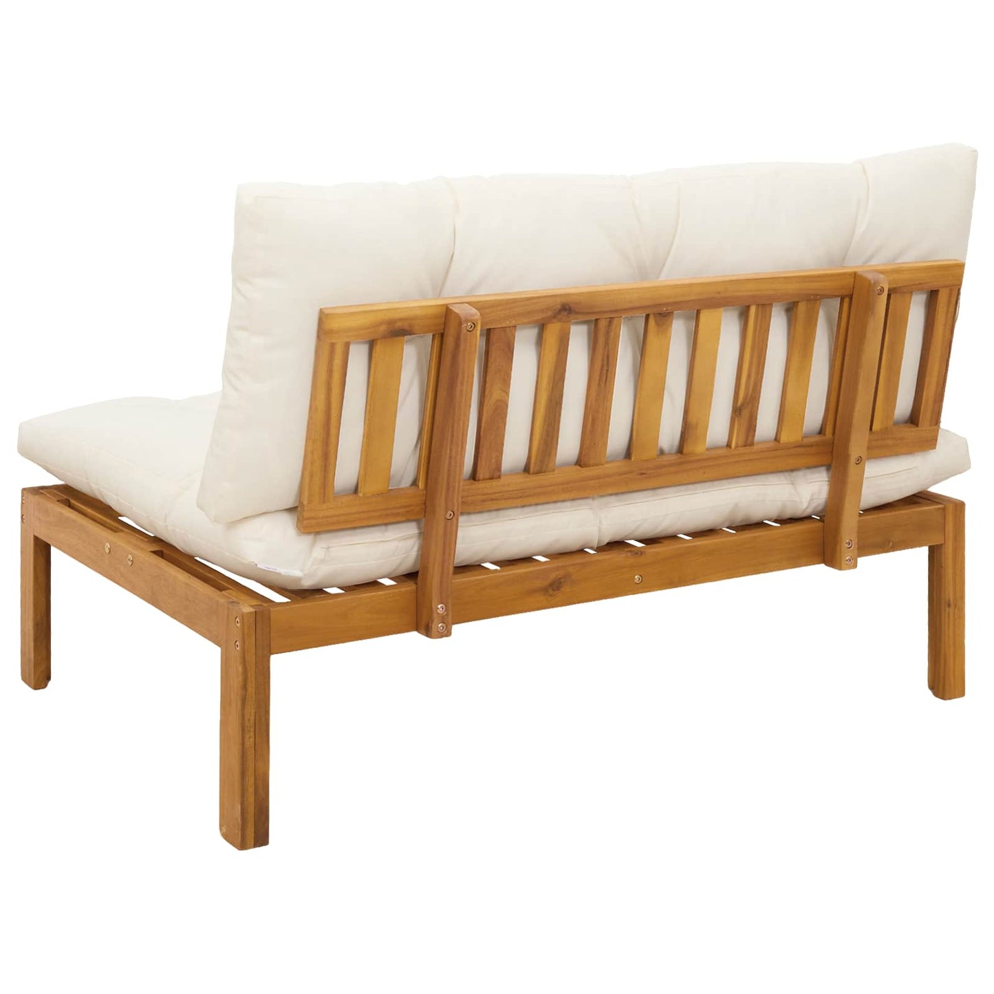 Mittelsofa Einheit Natürlich und Cremweiß 120 x 80 x 82 cm
