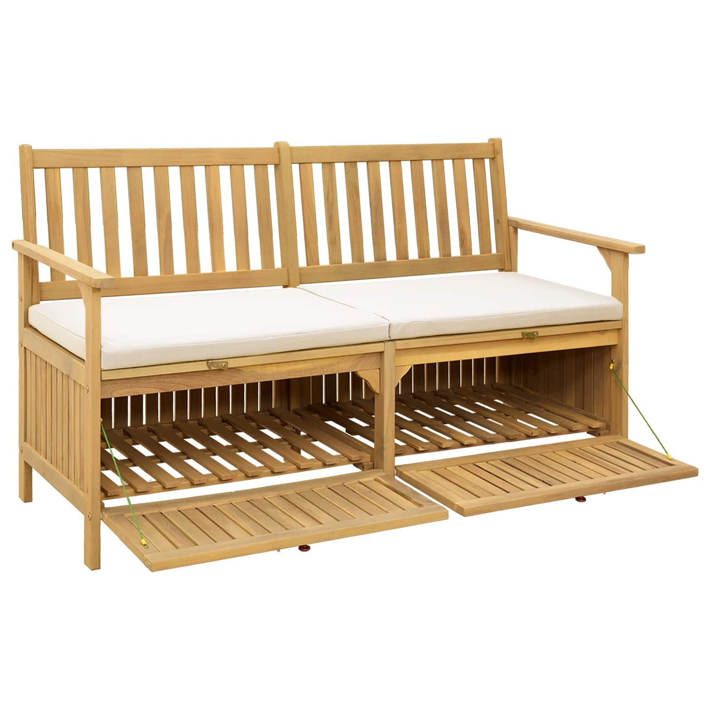 Sitzbank mit Stauraum mit Kissen mit Speicher 148 x 63 x 84 cm